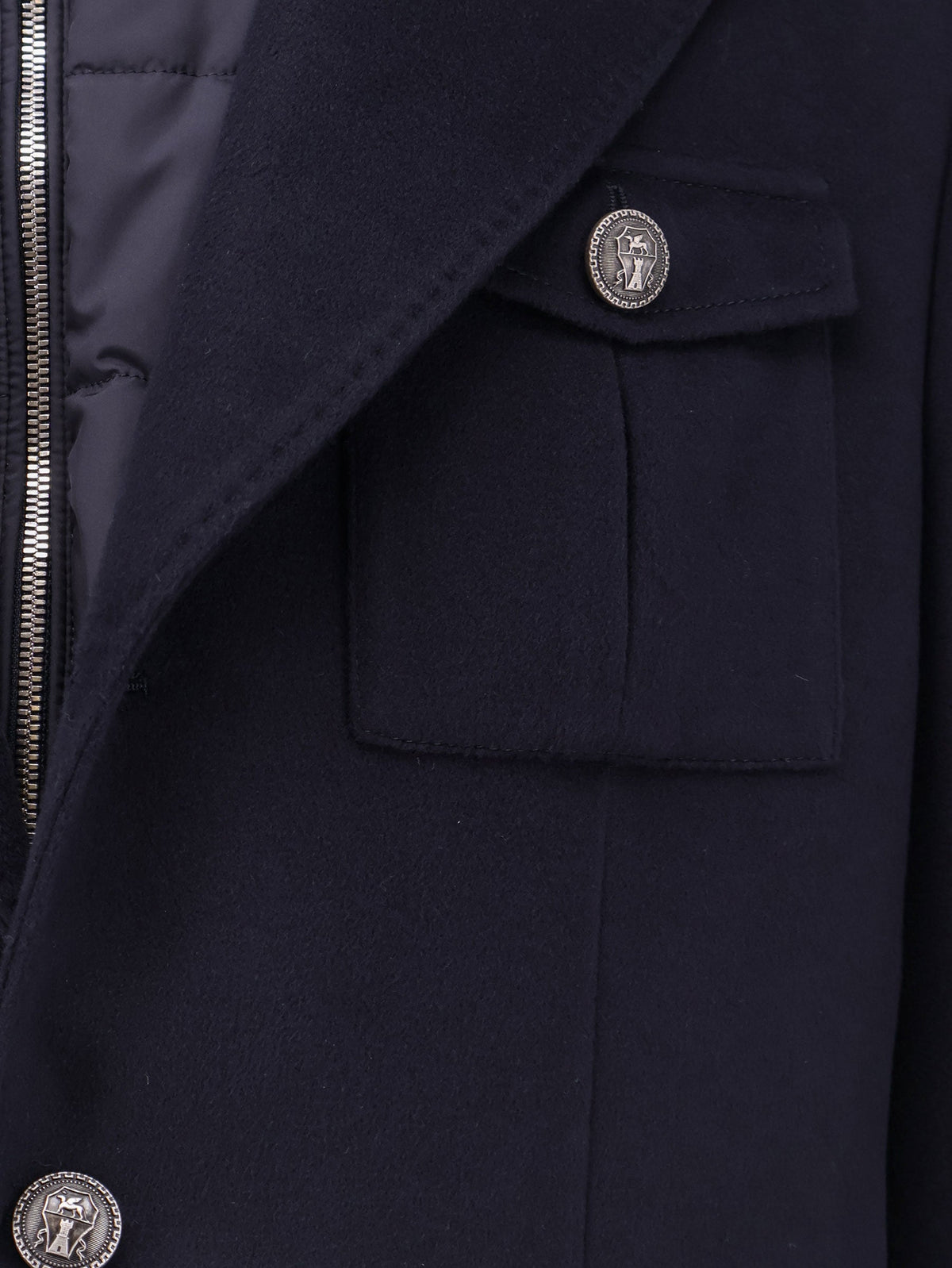 Brunello Cucinelli Men Virgin Wool Jacket With Internal Padded Vest BRUNELLO CUCINELLI