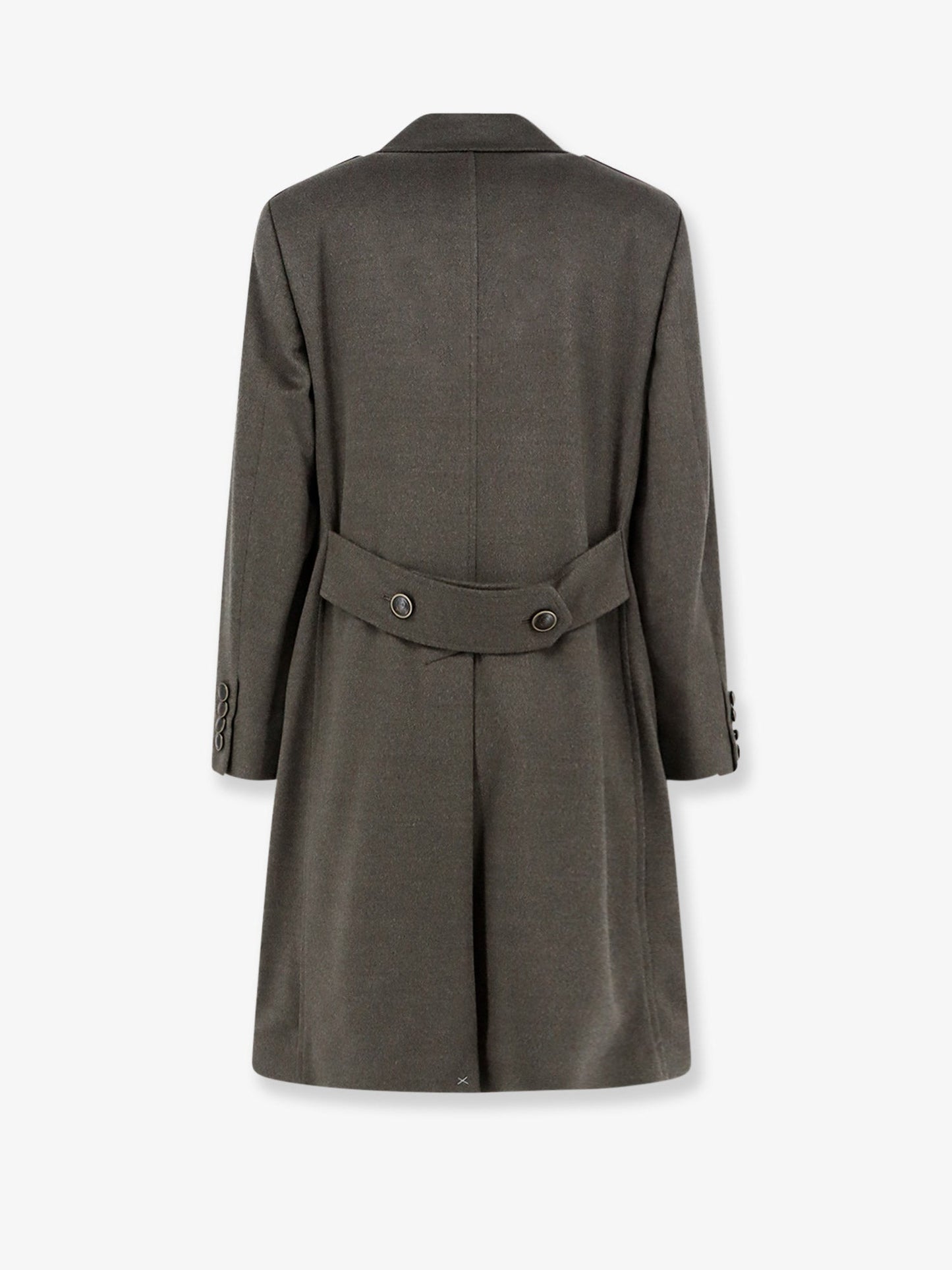 Brunello Cucinelli Men Double-Breasted Virgin Wool Coat BRUNELLO CUCINELLI