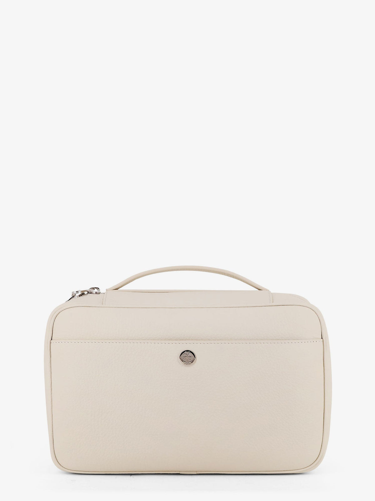 Brunello Cucinelli Men Leather Beauty Case With Metal Logo Detail BRUNELLO CUCINELLI