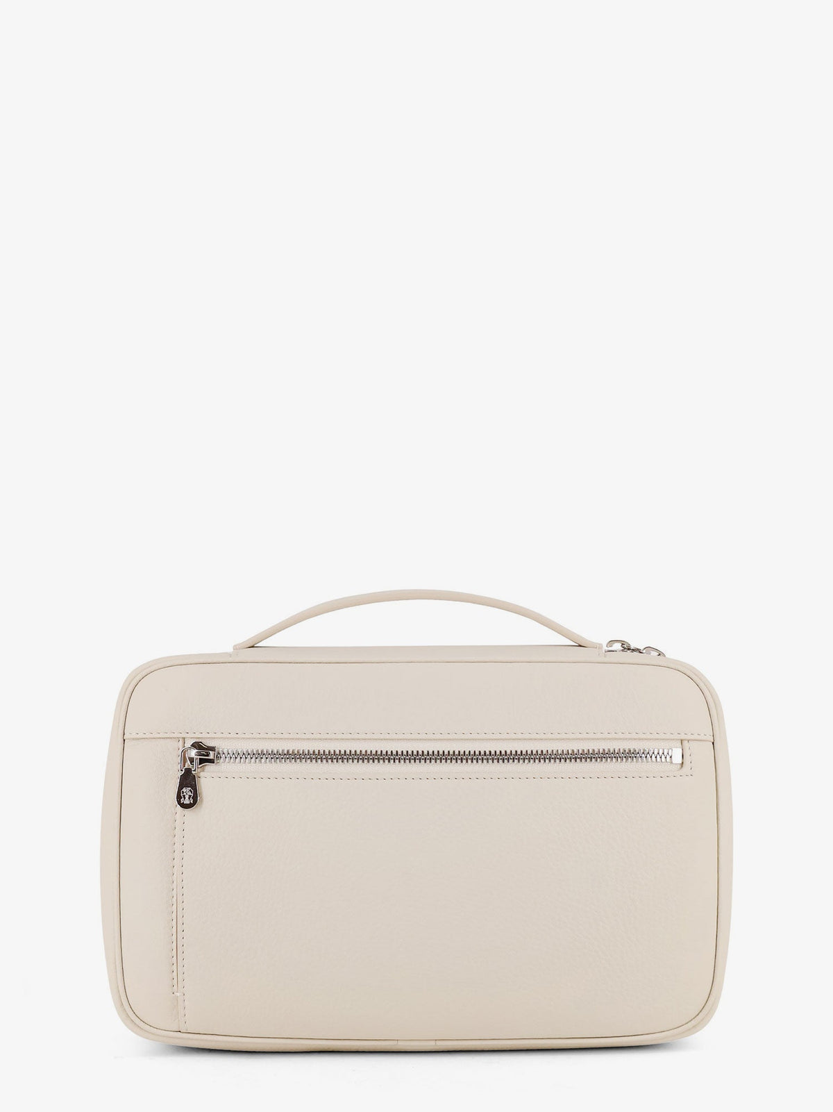 Brunello Cucinelli Men Leather Beauty Case With Metal Logo Detail BRUNELLO CUCINELLI