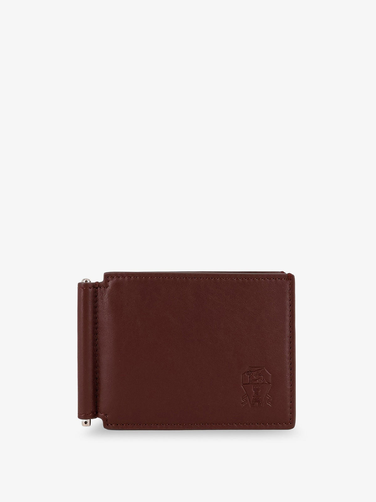Brunello Cucinelli Men Leather Wallet With Engraved Logo BRUNELLO CUCINELLI
