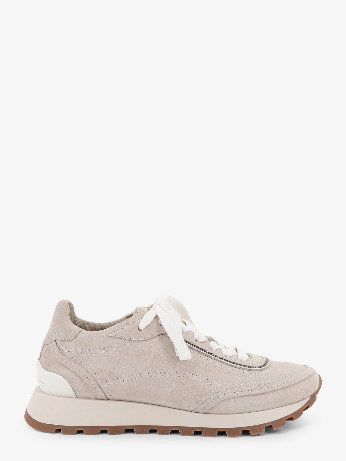 Brunello Cucinelli Women Suede Sneakers With Monili Embellishment BRUNELLO CUCINELLI
