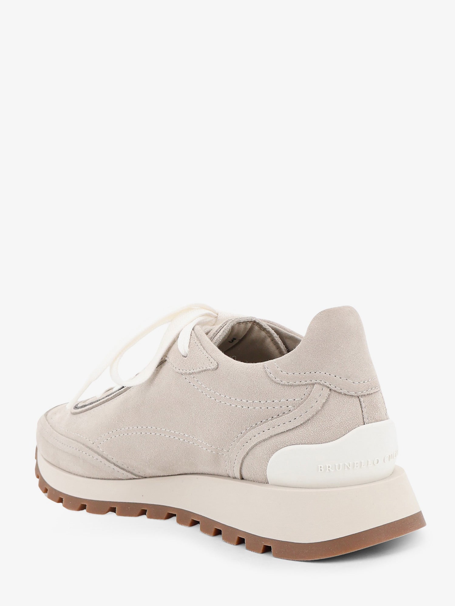 Brunello Cucinelli Women Suede Sneakers With Monili Embellishment BRUNELLO CUCINELLI