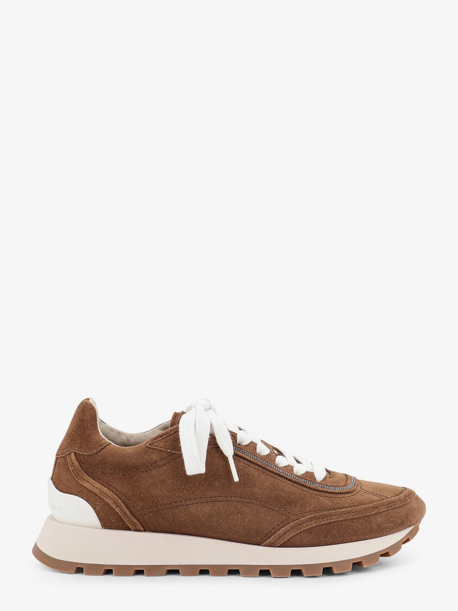 Brunello Cucinelli Women Suede Sneakers With Monili Embellishment BRUNELLO CUCINELLI