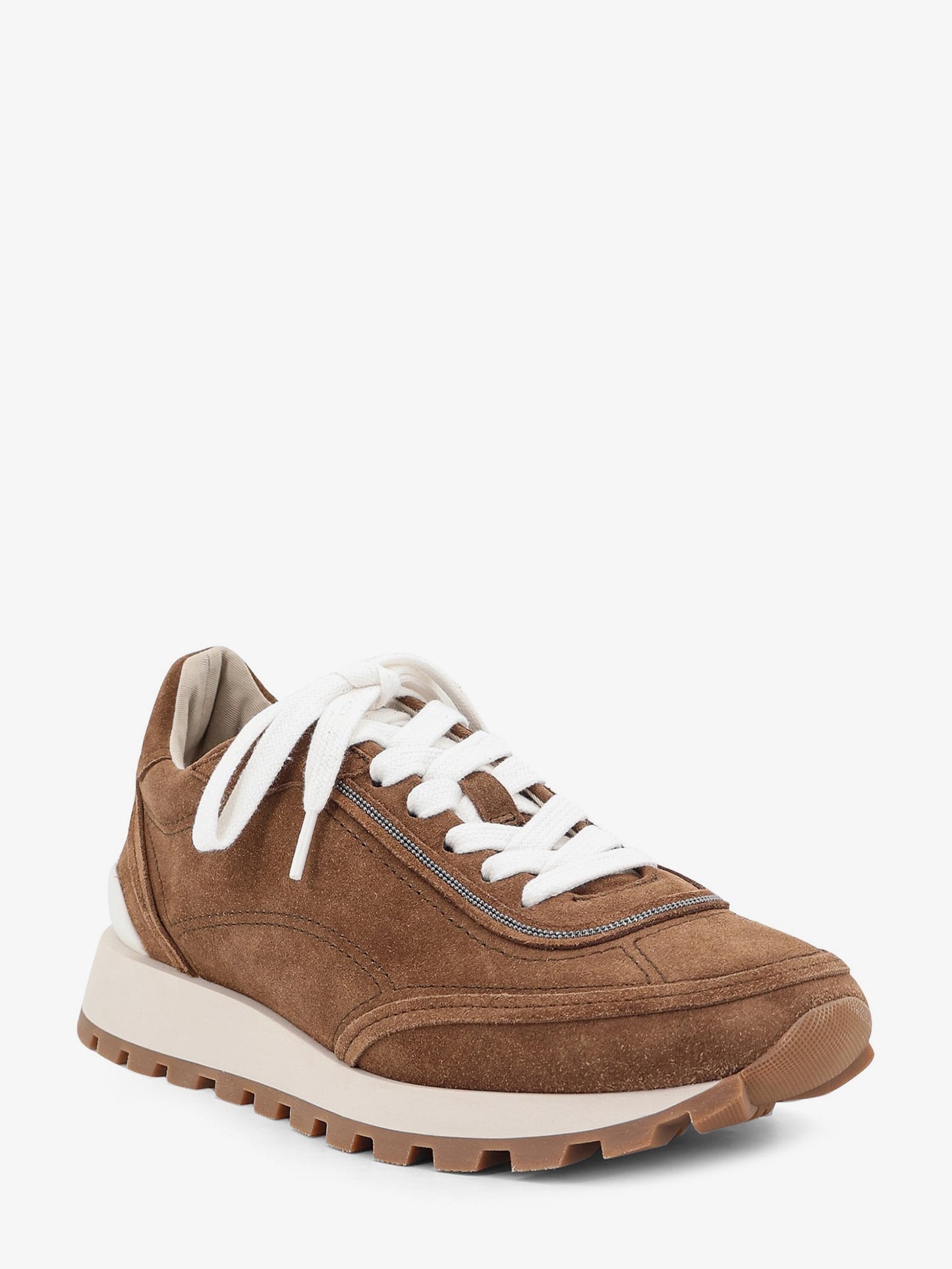 Brunello Cucinelli Women Suede Sneakers With Monili Embellishment BRUNELLO CUCINELLI