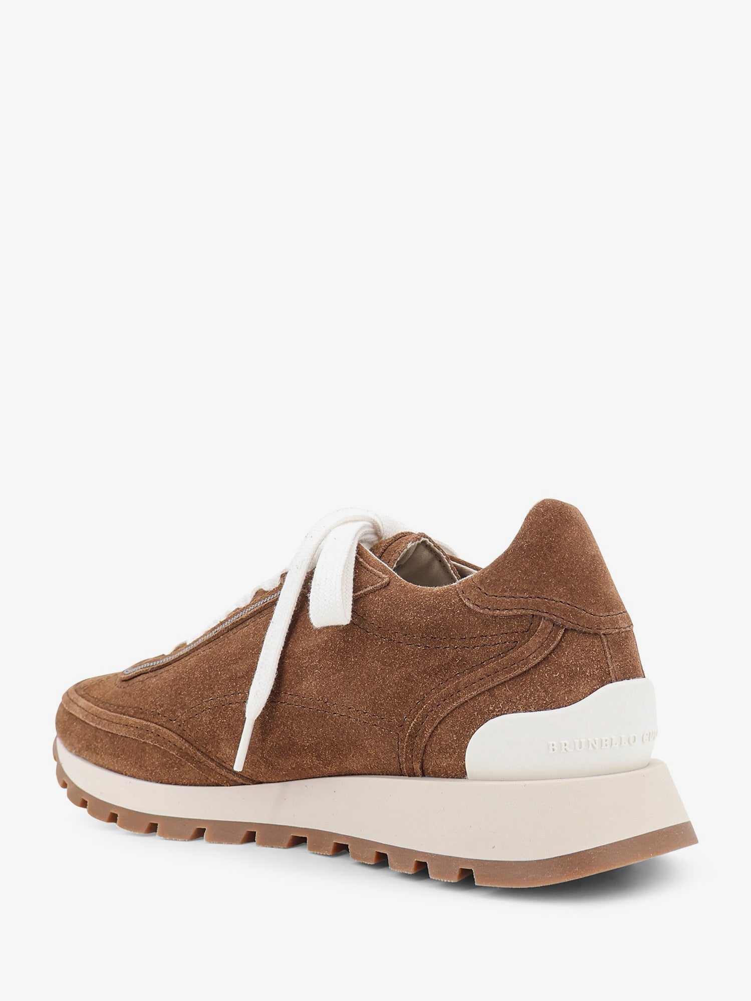 Brunello Cucinelli Women Suede Sneakers With Monili Embellishment BRUNELLO CUCINELLI