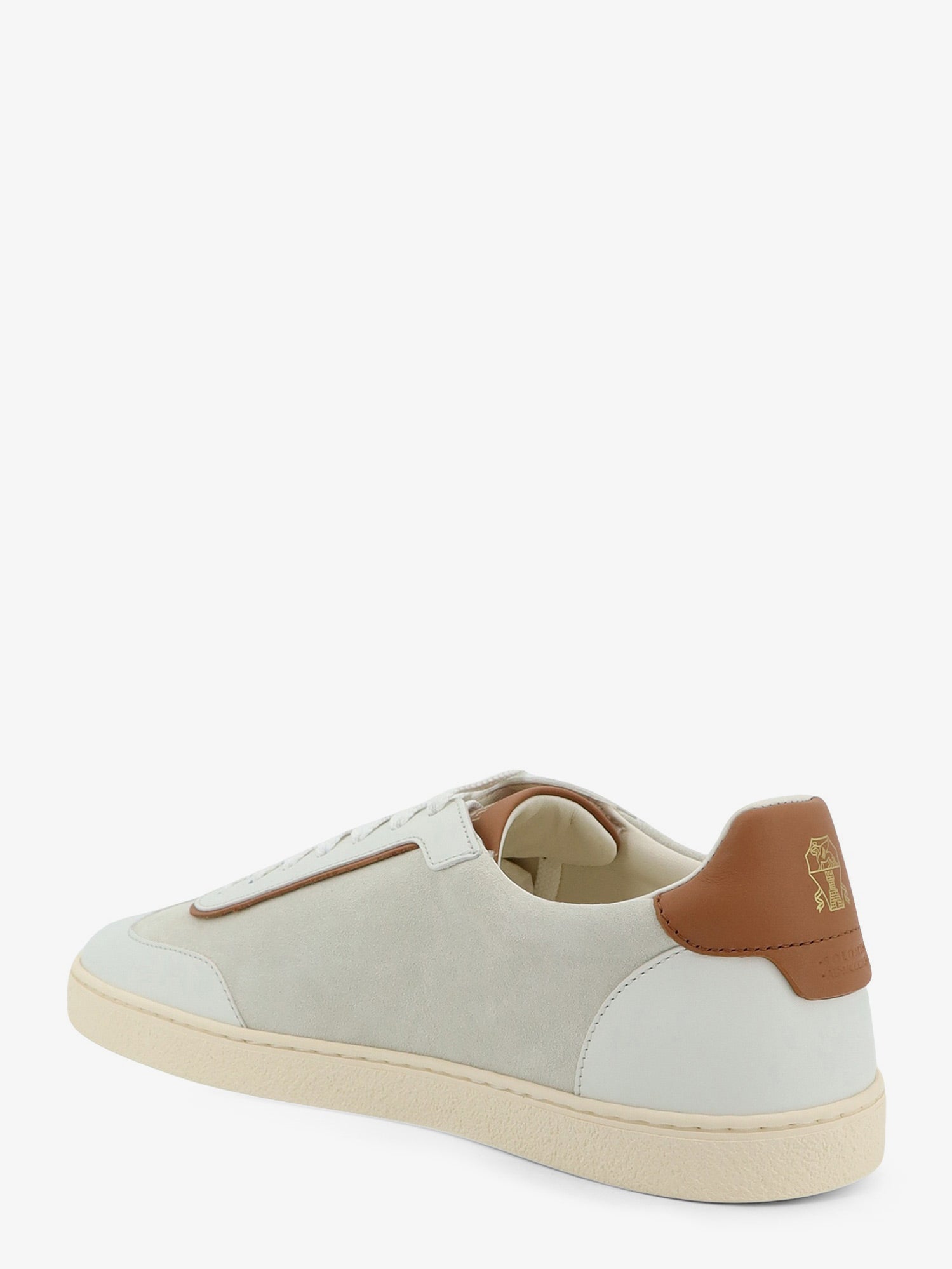 Brunello Cucinelli Men Low-Top Suede And Leather Sneakers BRUNELLO CUCINELLI