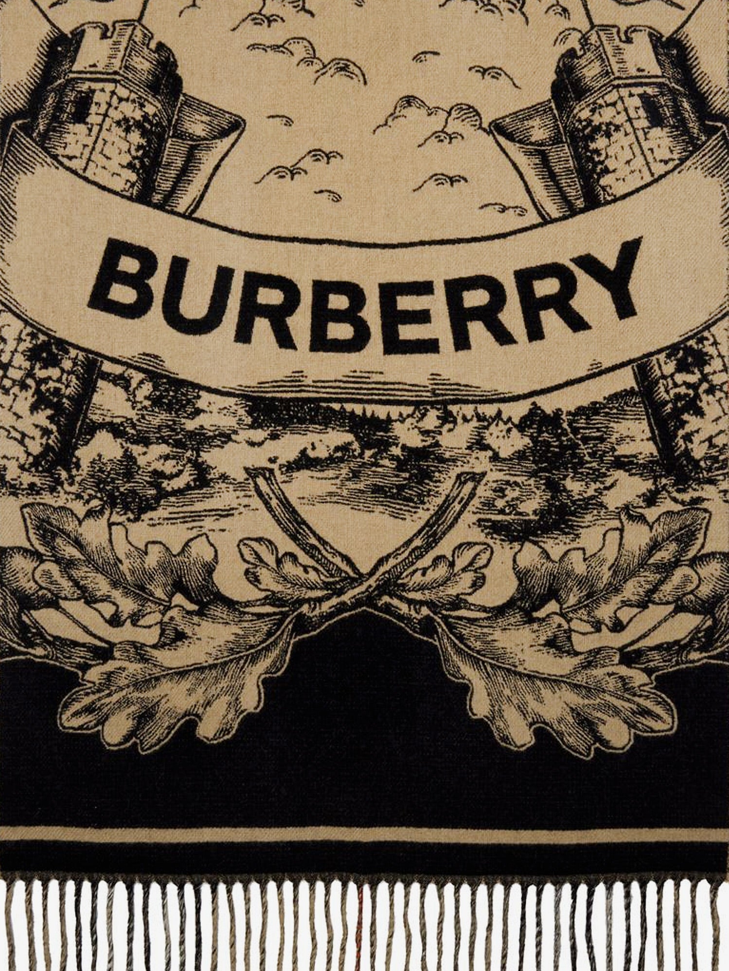 Burberry Unisex Gallant Knight Cashmere Scarf BURBERRY