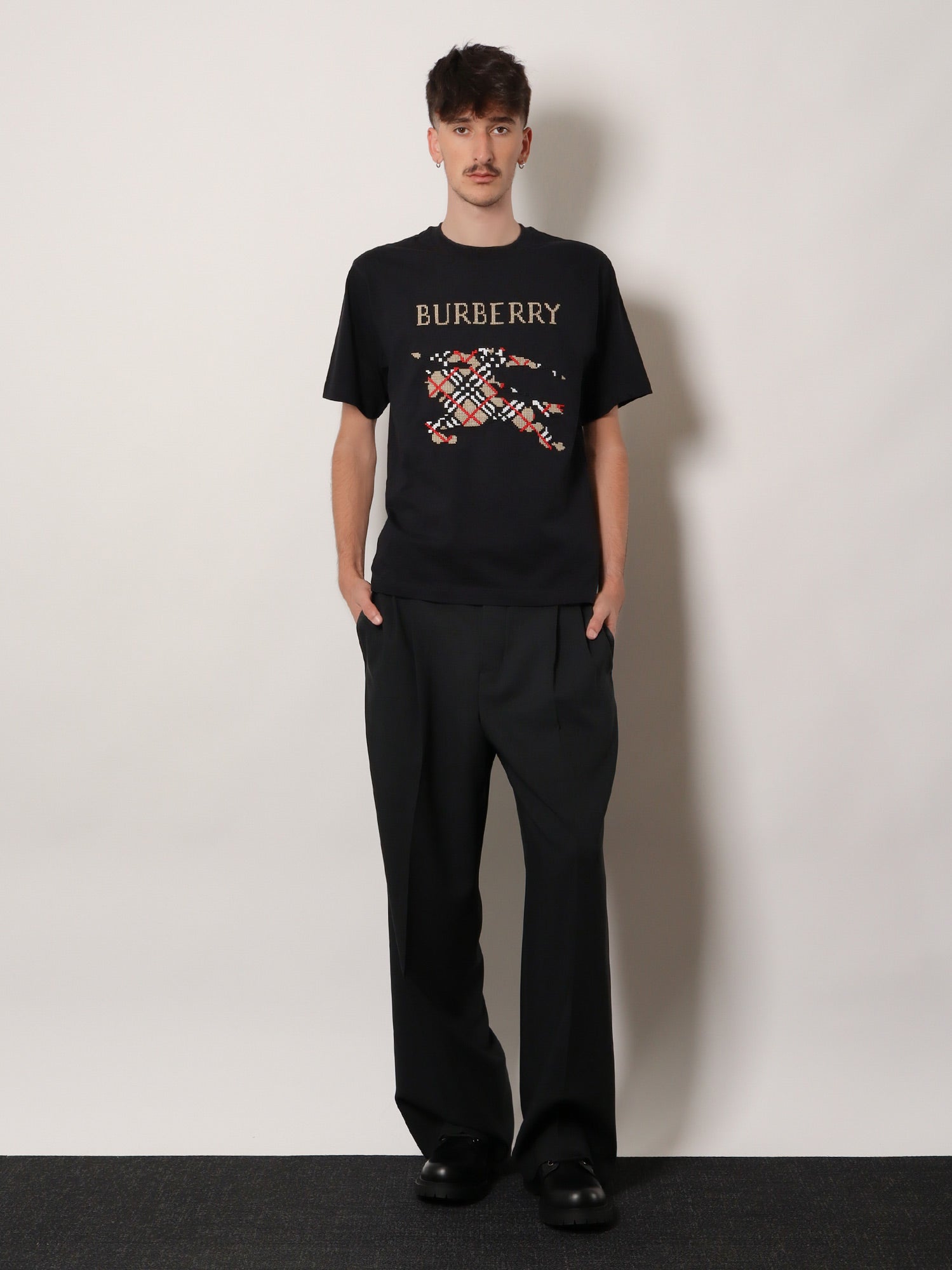 Burberry Men Ryan Cotton T-Shirt BURBERRY