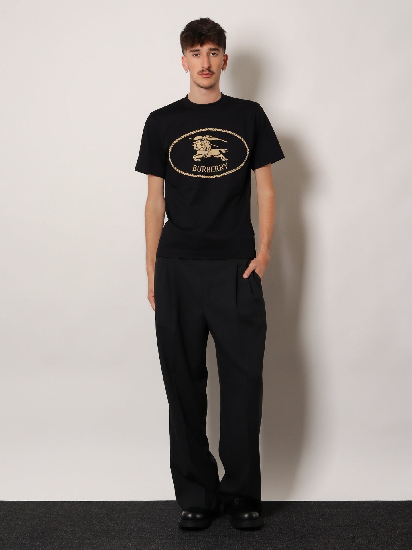 Burberry Men Seth Organic Cotton Blend T-Shirt BURBERRY