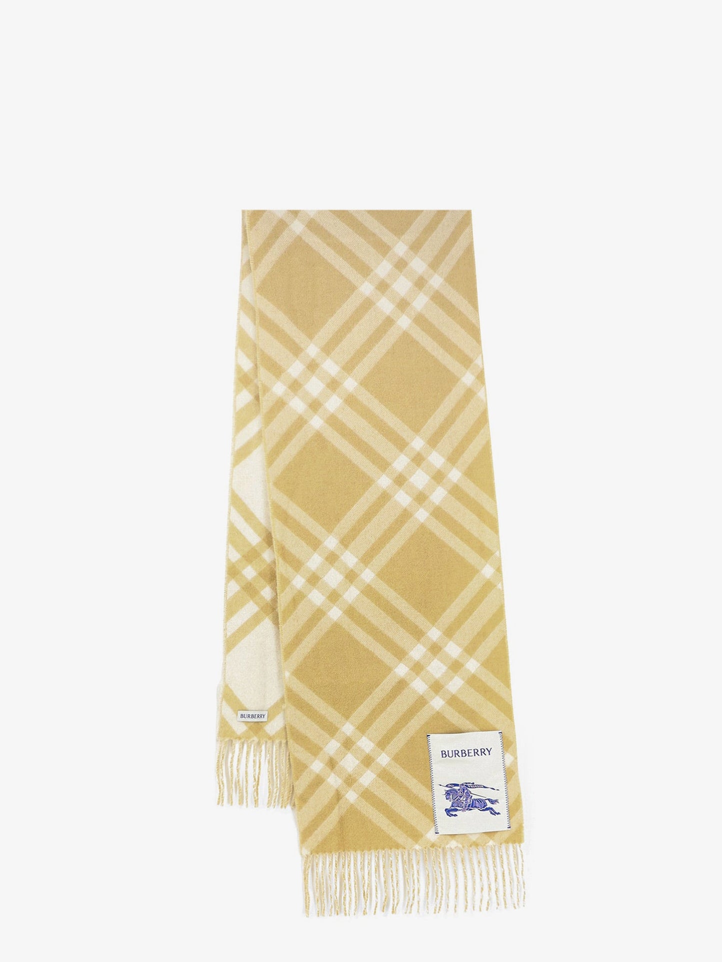 Burberry Women Cashmere Scarf With Check Pattern BURBERRY