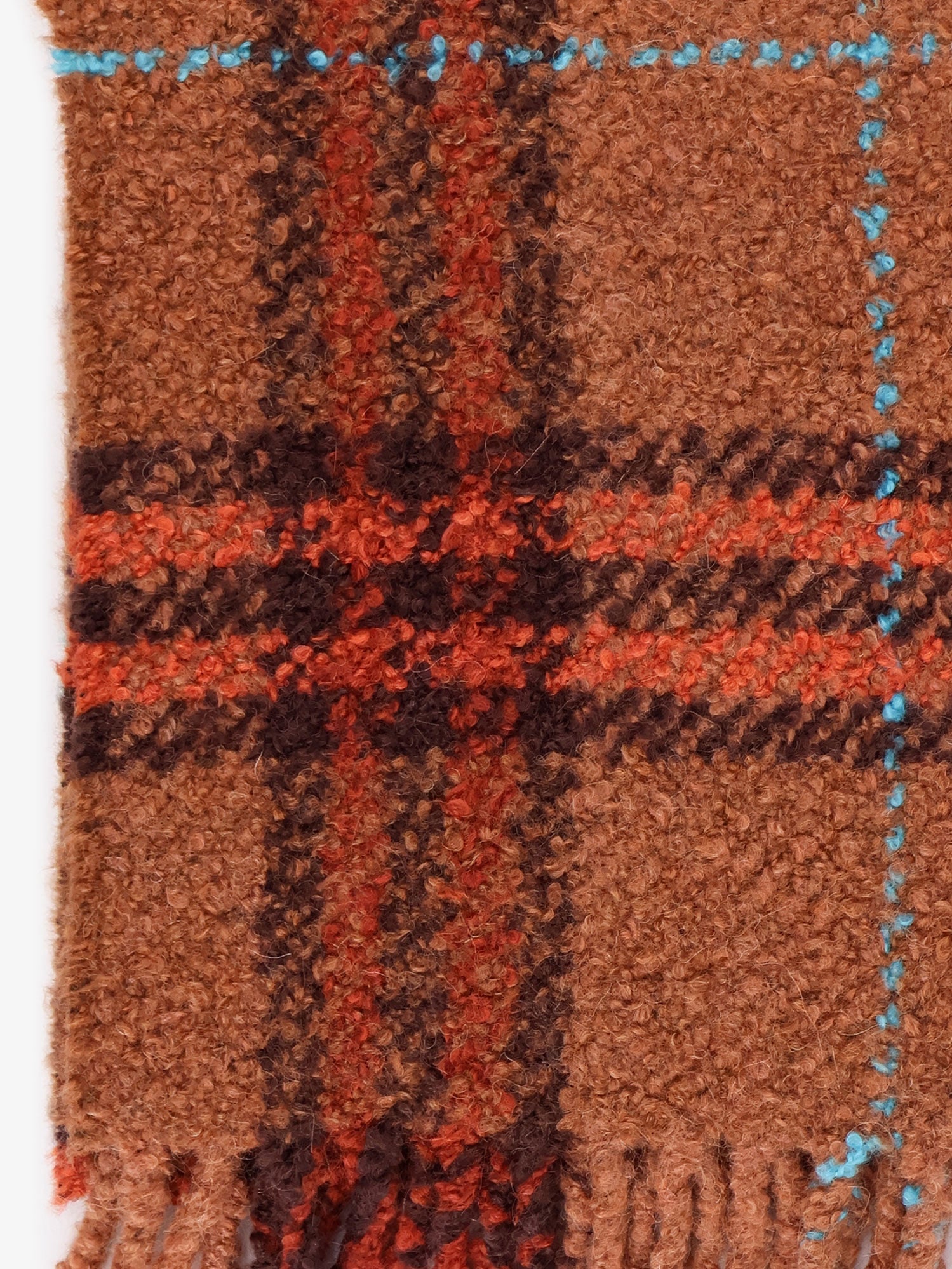 Burberry Women Wool Blend And Alpaca Boucle Scarf BURBERRY