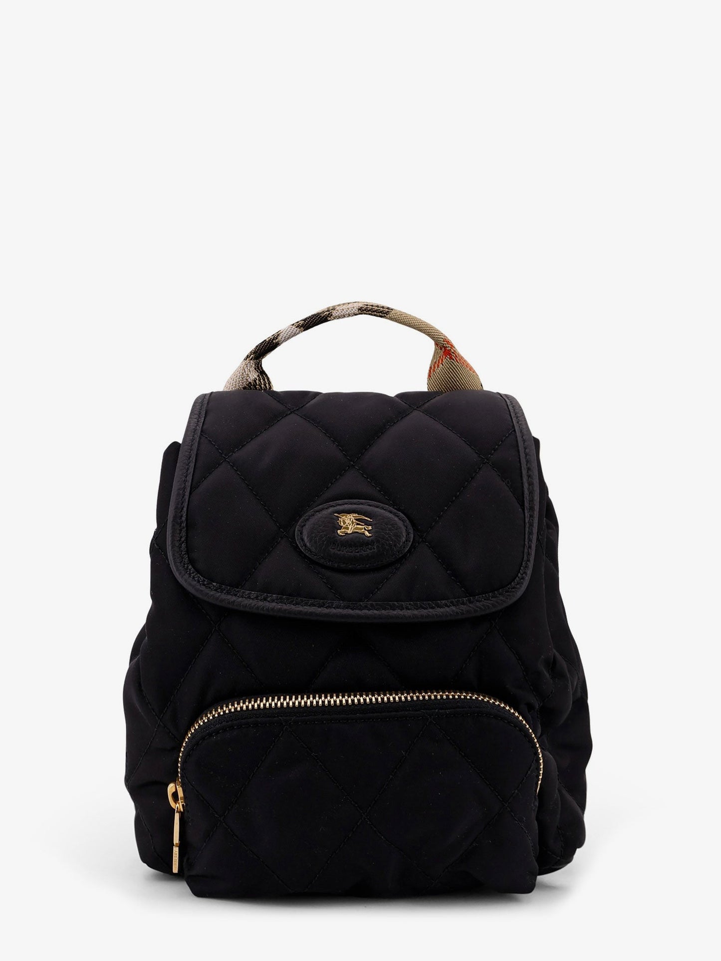 Burberry Women Mini Nylon Backpack With Leather Logo Patch BURBERRY