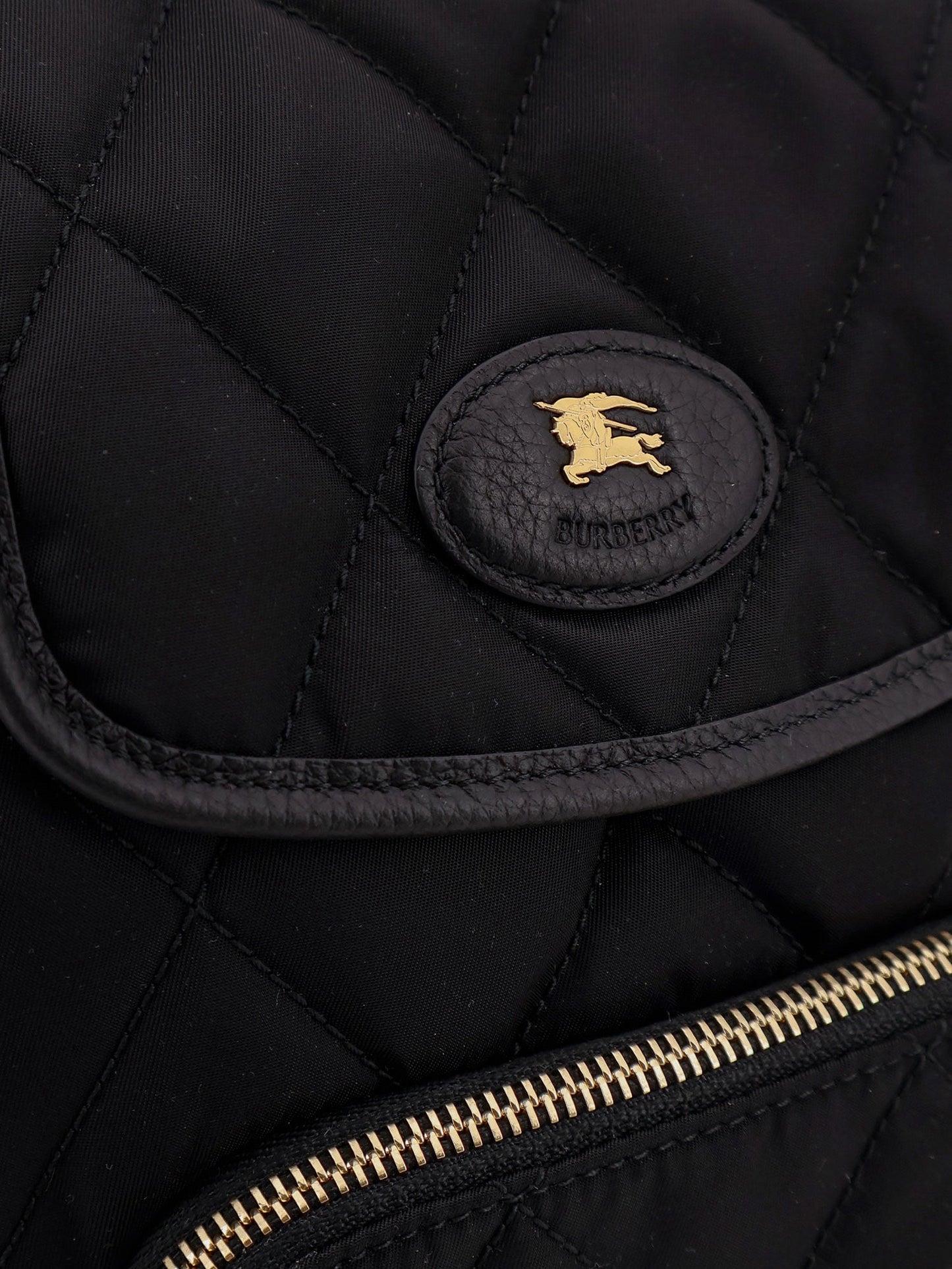 Burberry Women Mini Nylon Backpack With Leather Logo Patch BURBERRY