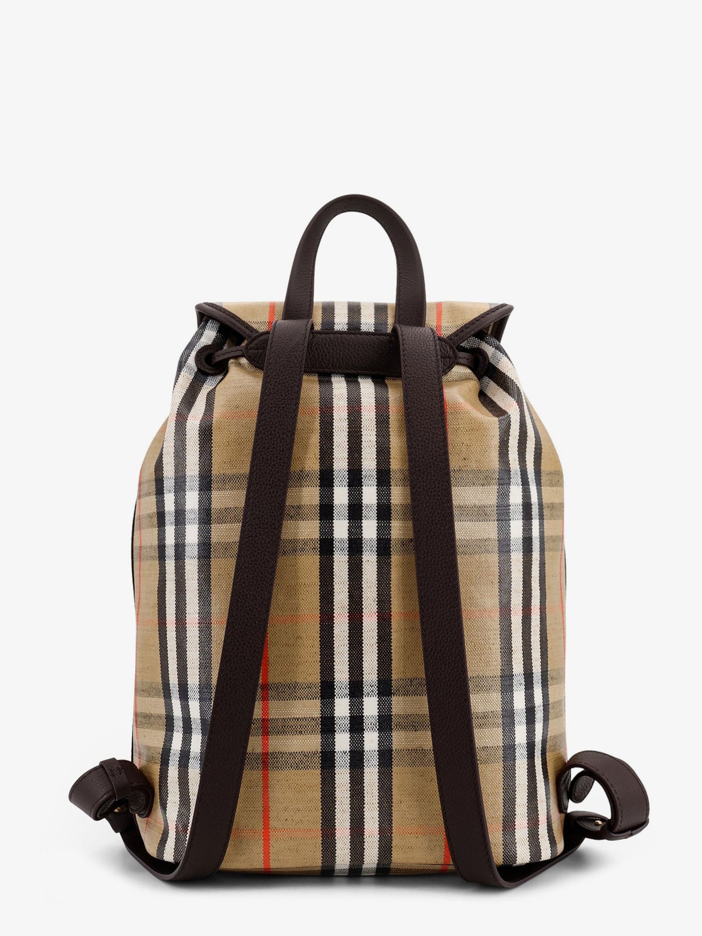Burberry Men Highlands Coated Canvas Backpack With Front Logo BURBERRY