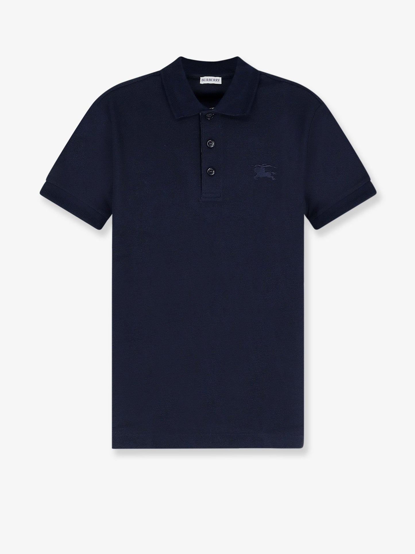 Burberry Men Cotton Polo Shirt With Embroidered Logo BURBERRY
