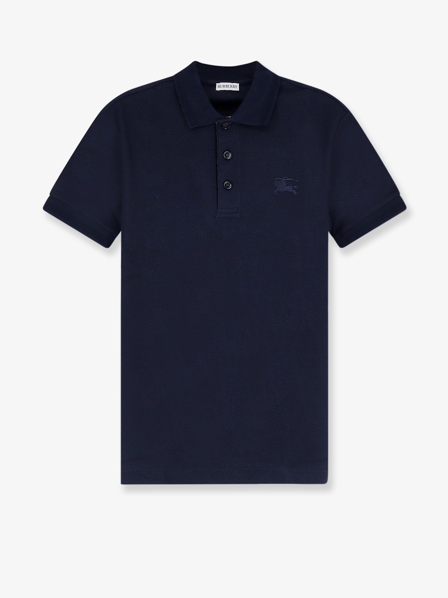 Burberry Men Cotton Polo Shirt With Embroidered Logo BURBERRY