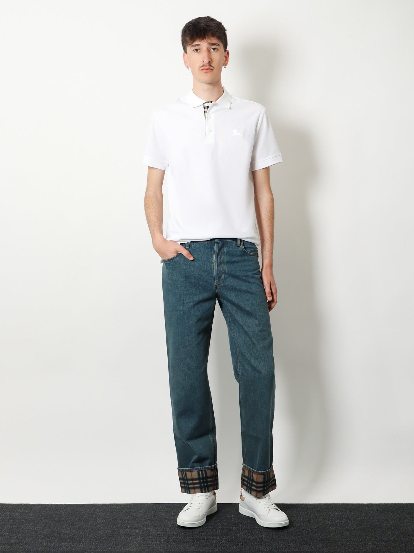 Burberry Men Organic Cotton Polo Shirt BURBERRY