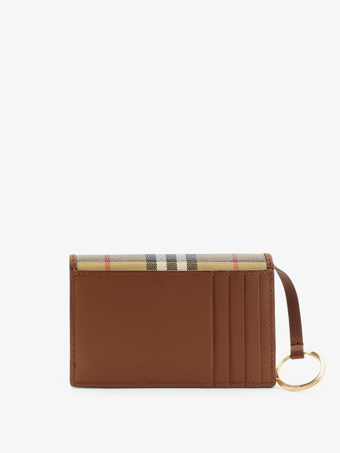 Burberry Women Coated Canvas Wallet With Check Pattern BURBERRY