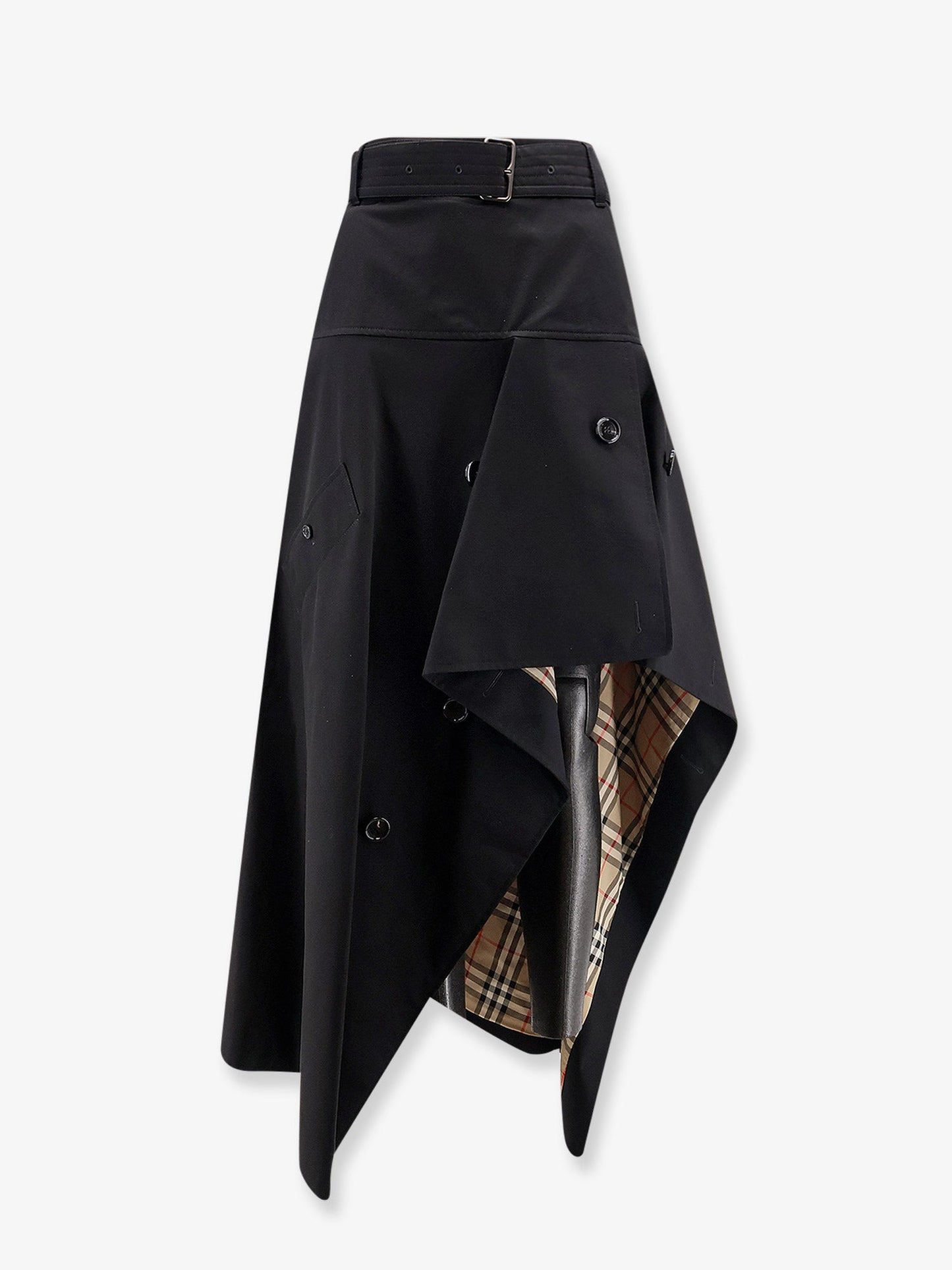 Burberry Women Heather Asymmetrical Trench Skirt BURBERRY