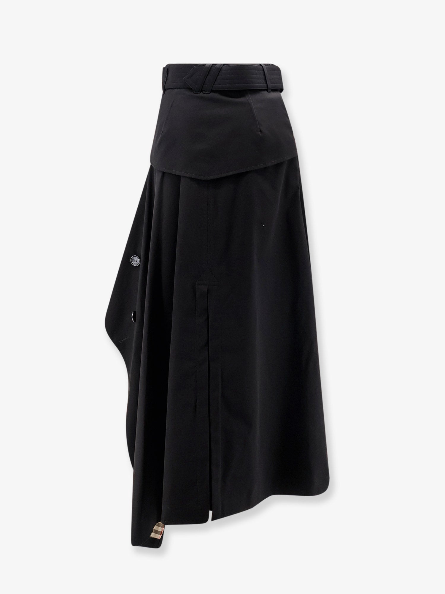 Burberry Women Heather Asymmetrical Trench Skirt BURBERRY