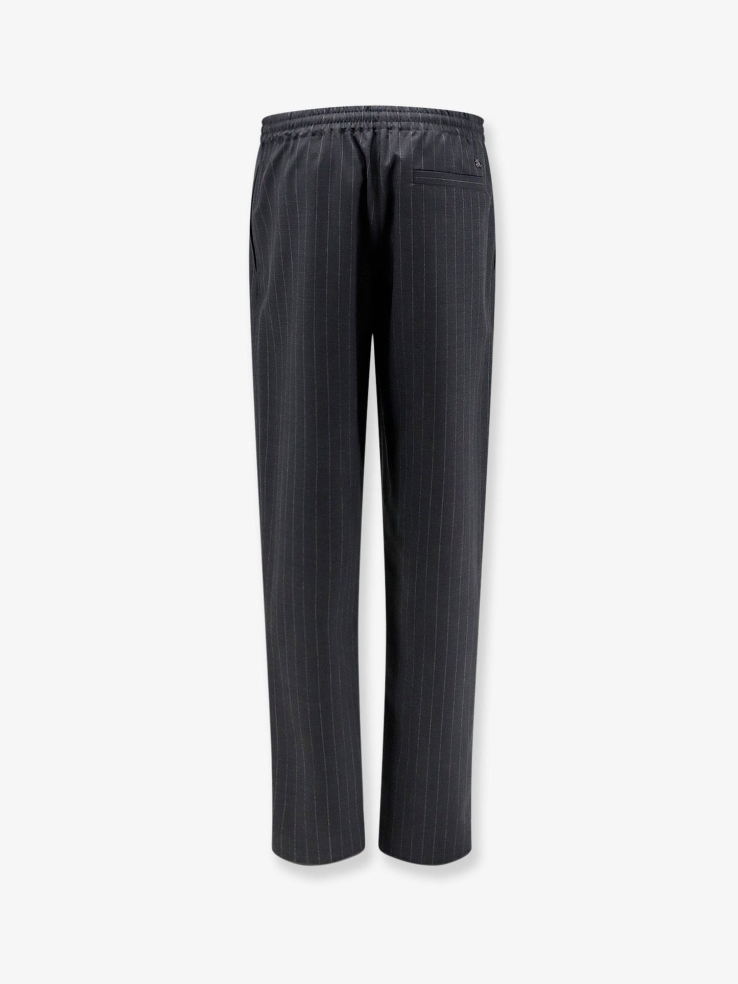 Burberry Men Wool Trousers With Drawstring BURBERRY