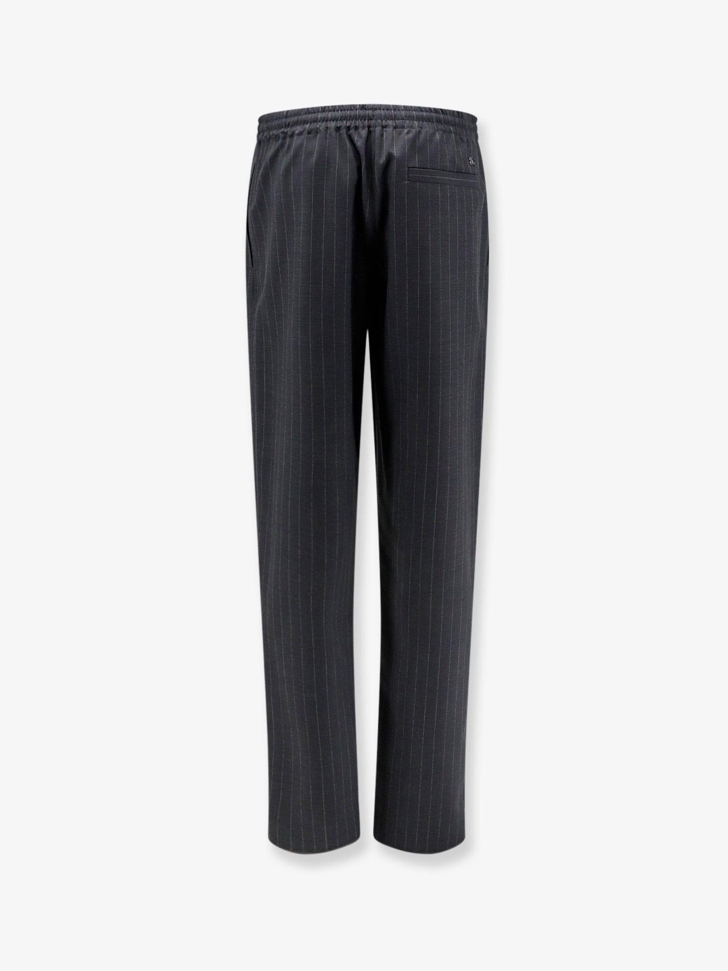 Burberry Men Wool Trousers With Drawstring BURBERRY
