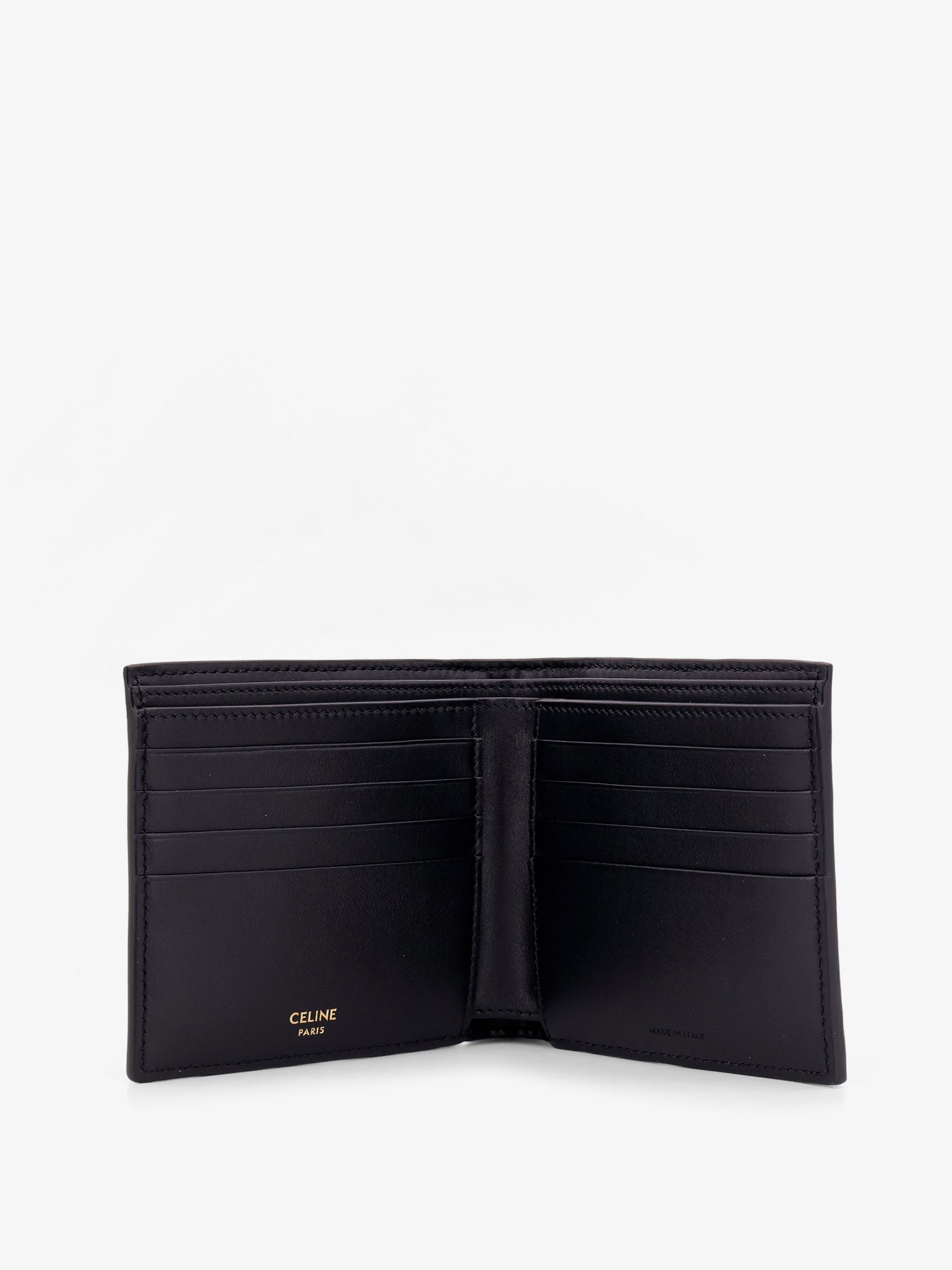 Celine Men Bifold Triomphe Coated Canvas And Leather Wallet CELINE