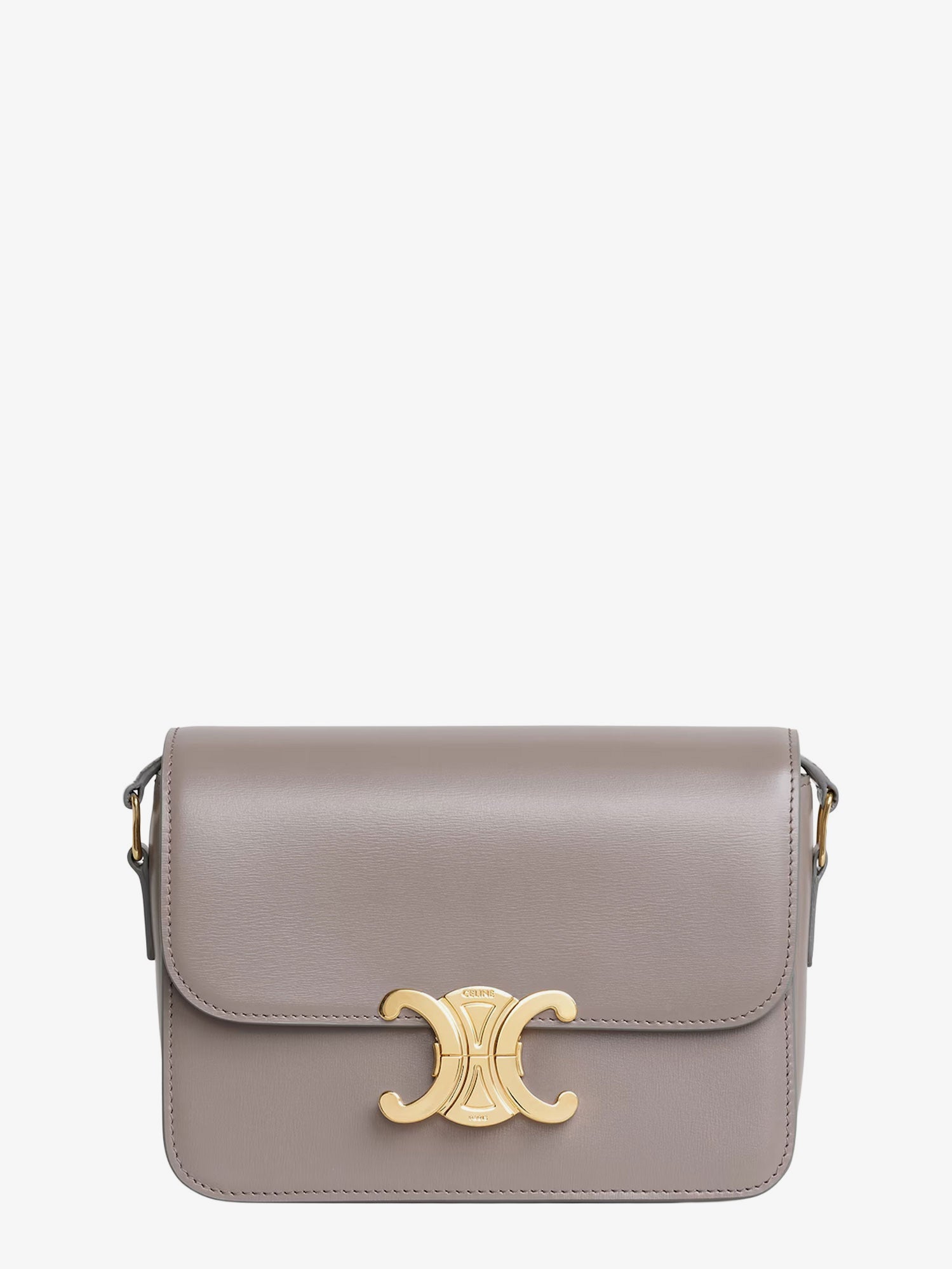 Celine Women Teen Triomphe Leather Crossbody Bag CELINE