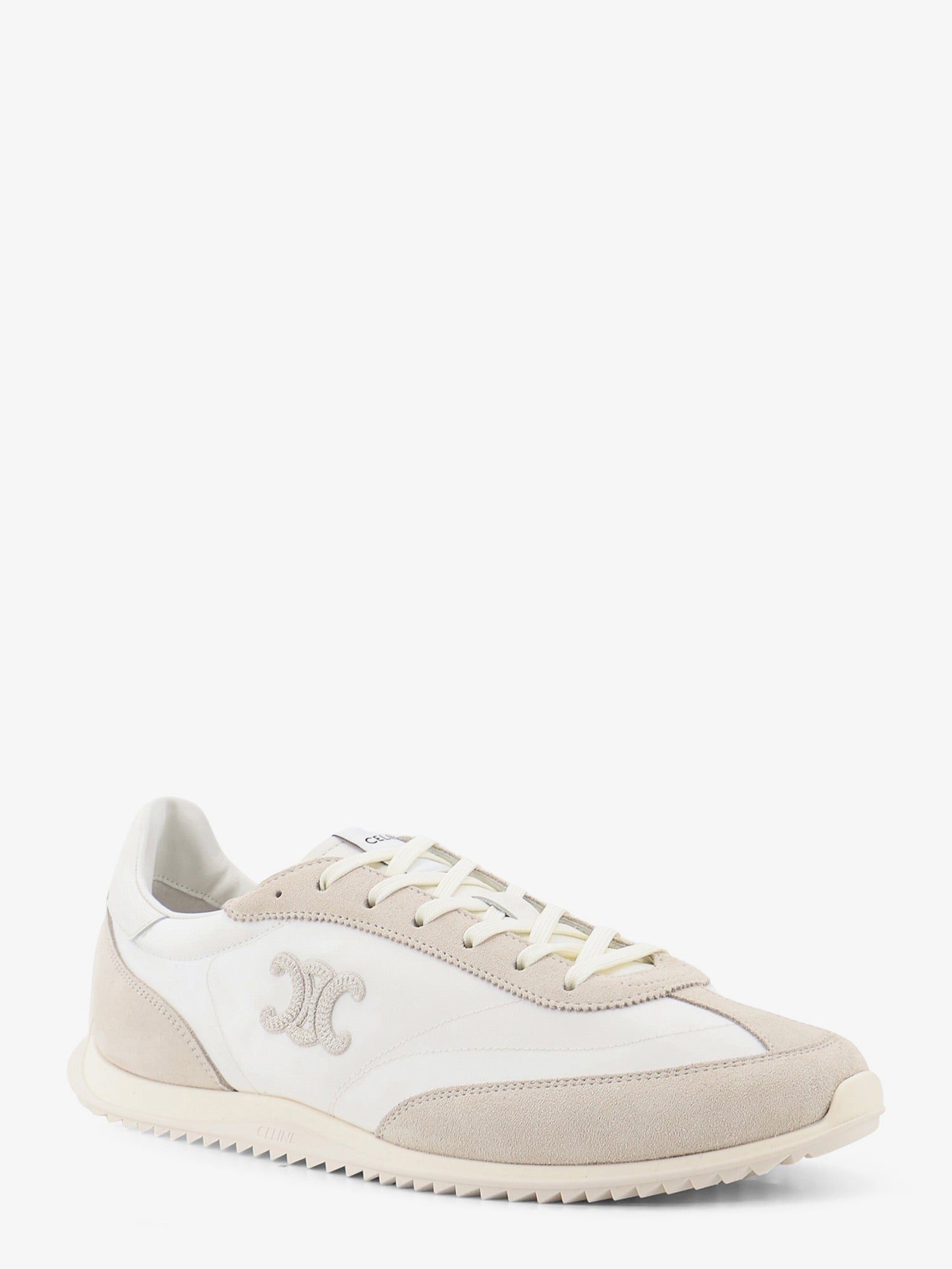 Celine Men Nylon Racer Sneakers With Triomphe Logo On The Side CELINE