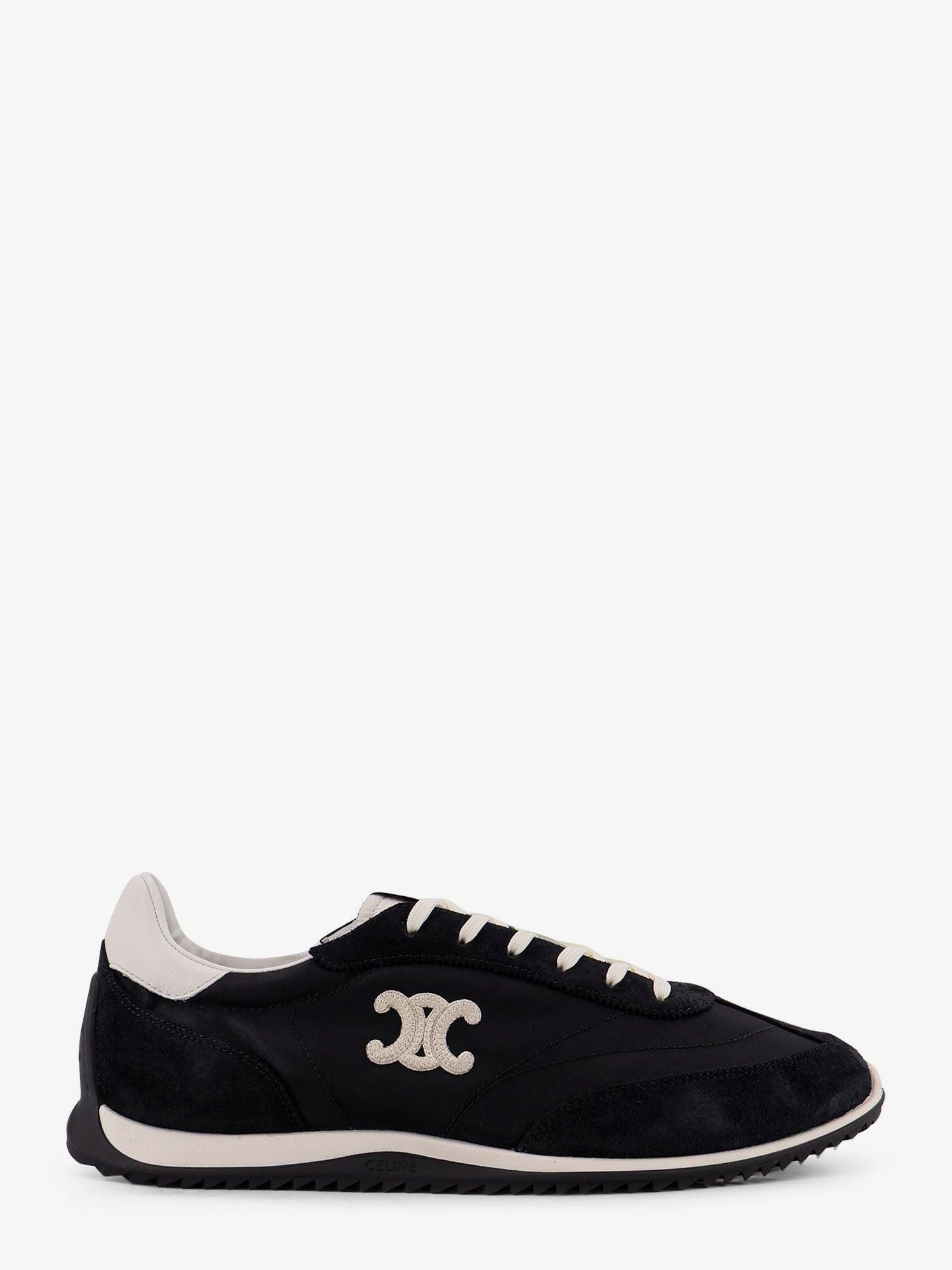Celine Men Nylon Racer Sneakers With Triomphe Logo On The Side CELINE