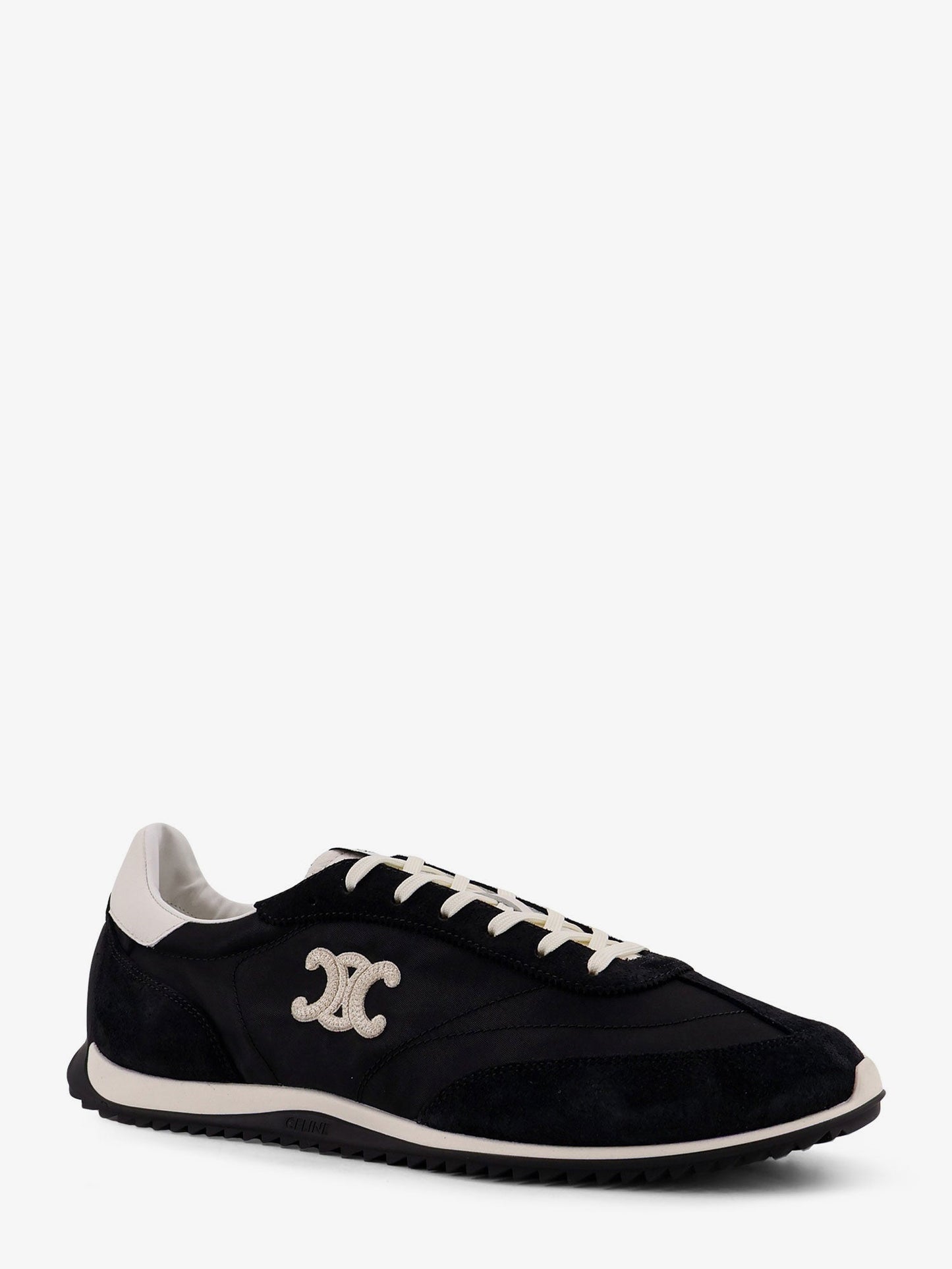Celine Men Nylon Racer Sneakers With Triomphe Logo On The Side CELINE