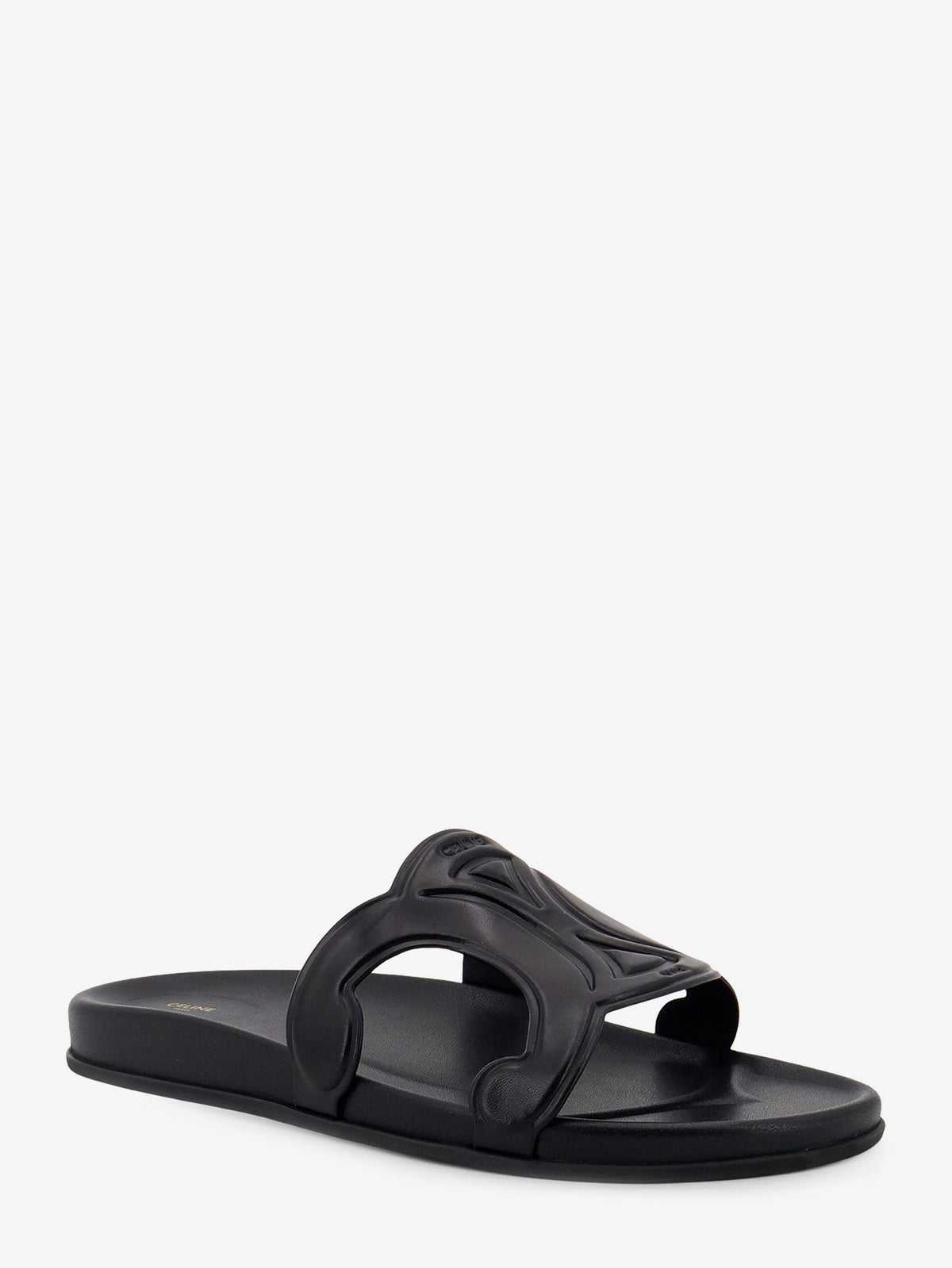 Celine Men Triomphe Slide Leather Sandals CELINE