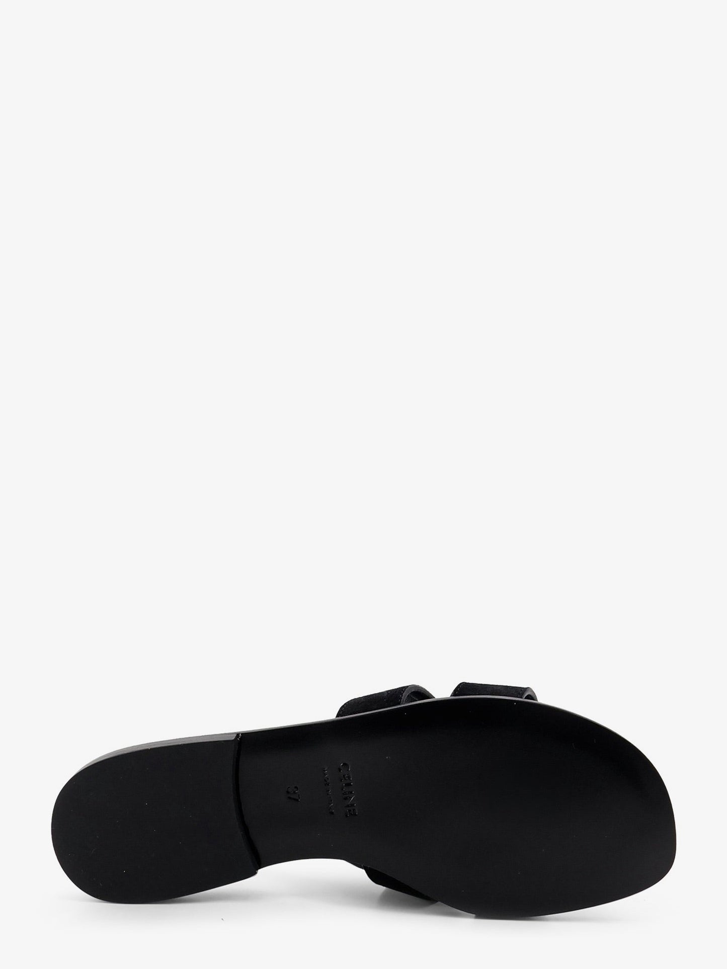 Celine Women Marina Suede Sandals With Triomphe Logo CELINE