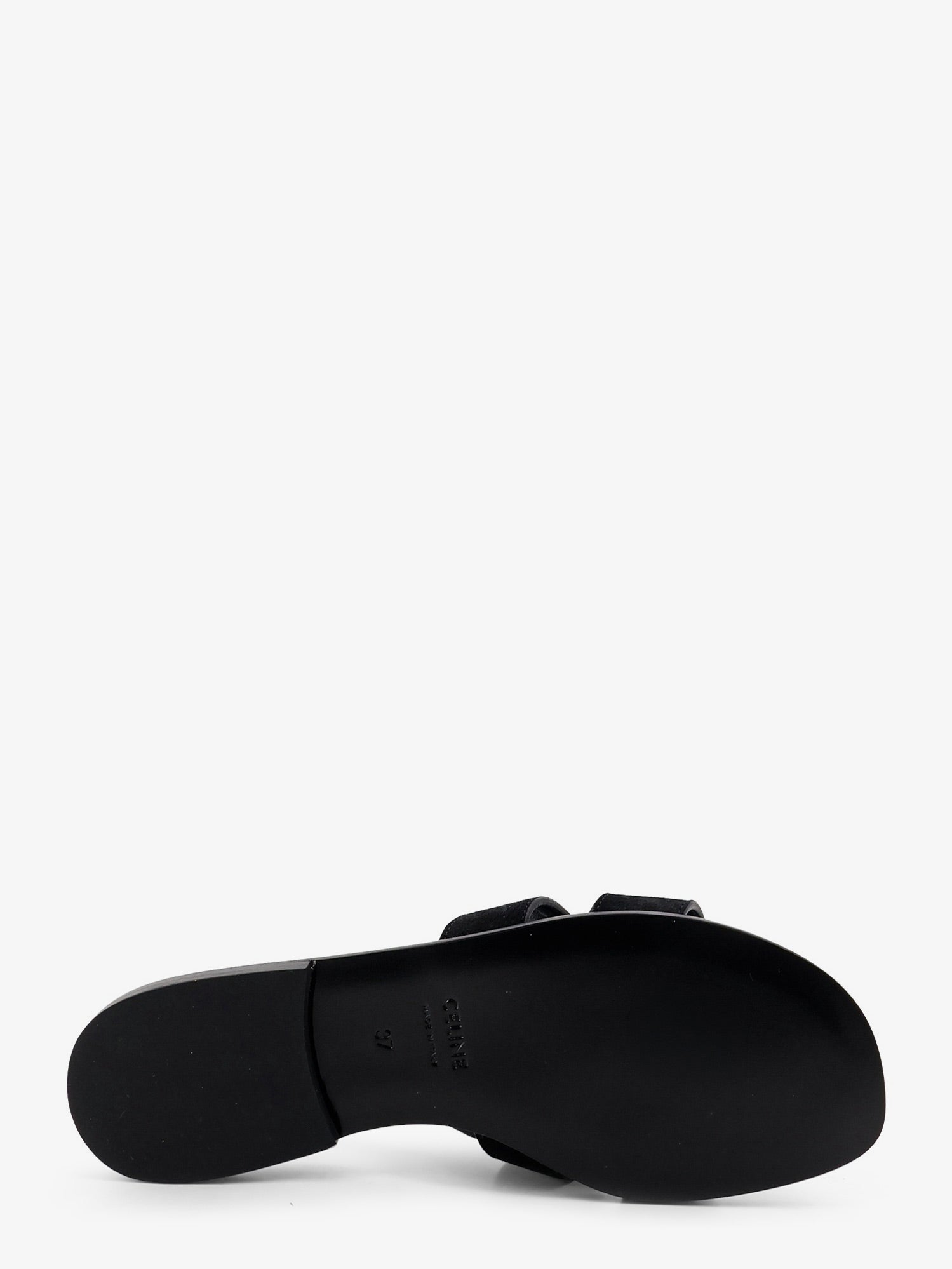 Celine Women Marina Suede Sandals With Triomphe Logo CELINE