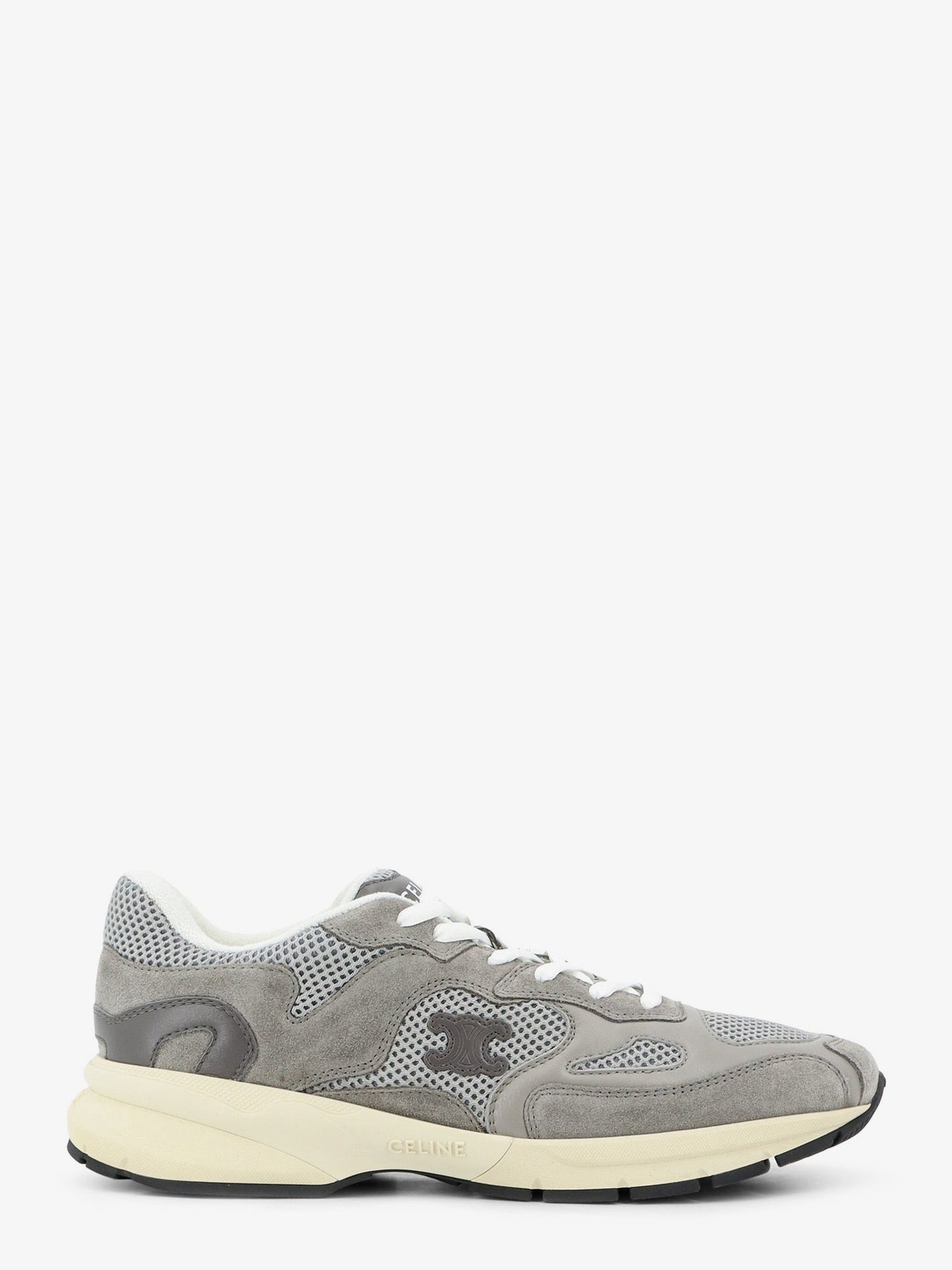 Celine Men Runner Mesh And Suede Sneakers With Side Logo CELINE
