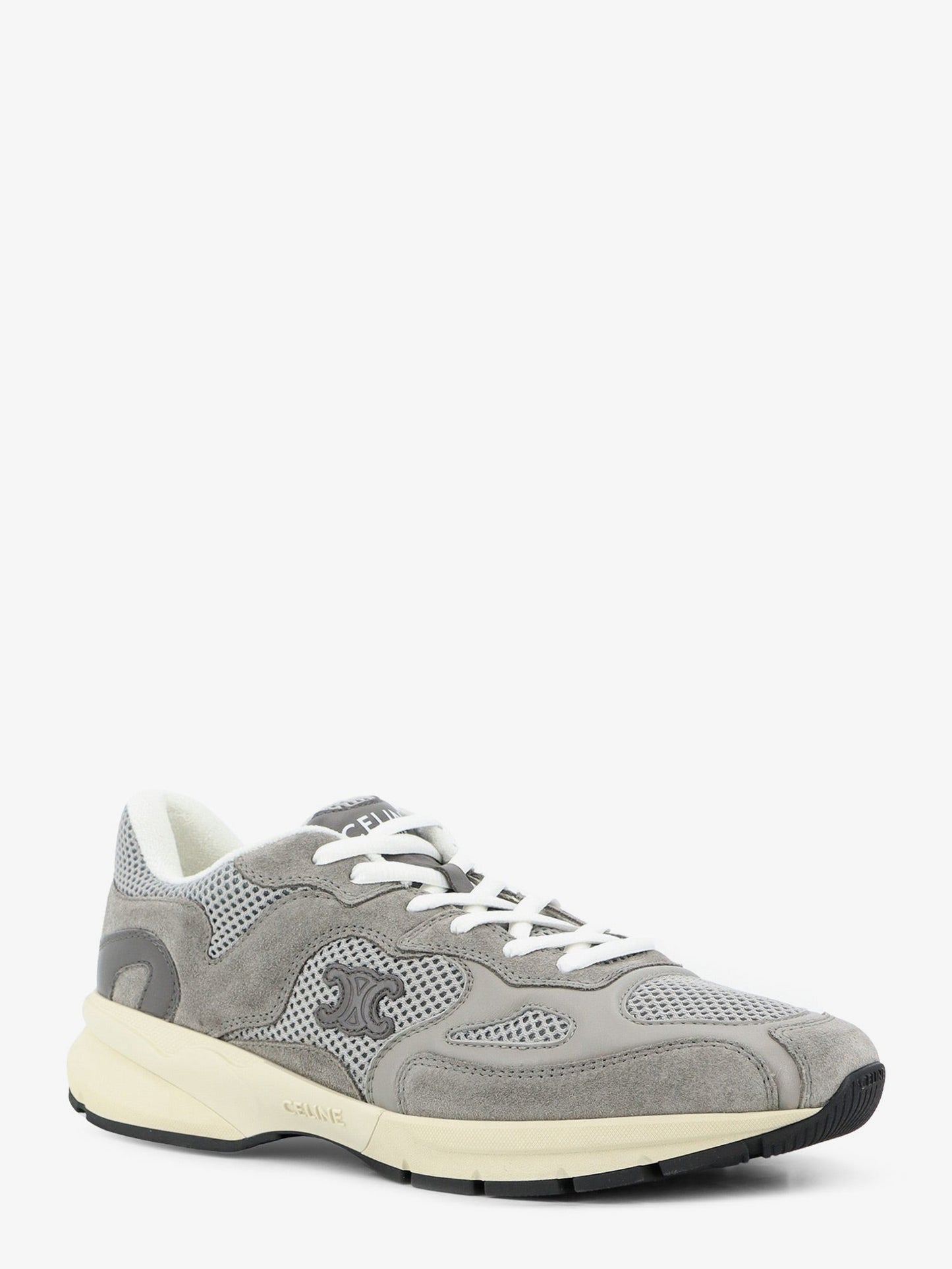 Celine Men Runner Mesh And Suede Sneakers With Side Logo CELINE