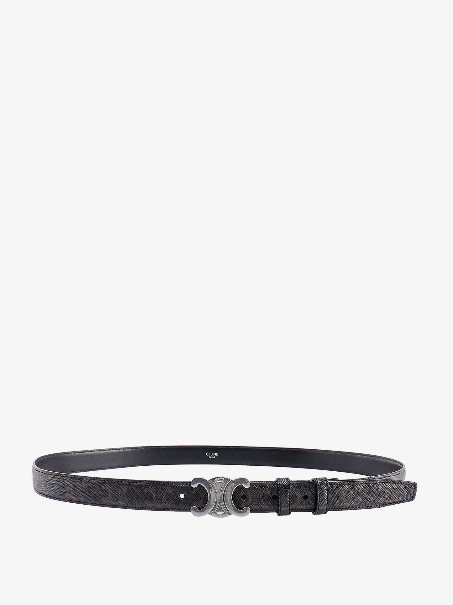 Celine Men Triomphe Coated Canvas Belt CELINE