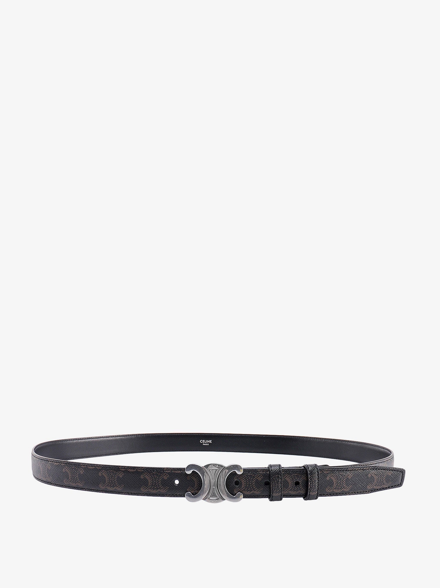 Celine Men Triomphe Coated Canvas Belt CELINE