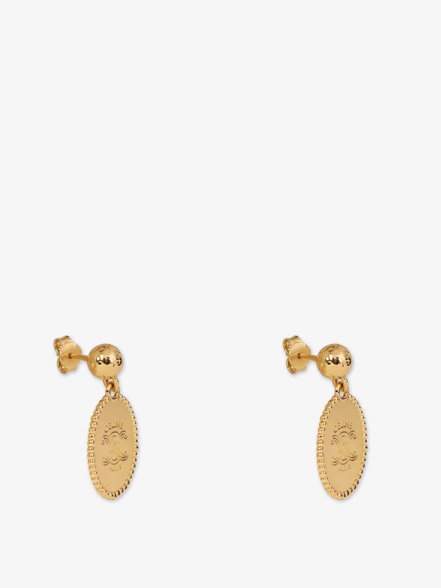 Celine Women Brass Earrings With Gold Finish CELINE