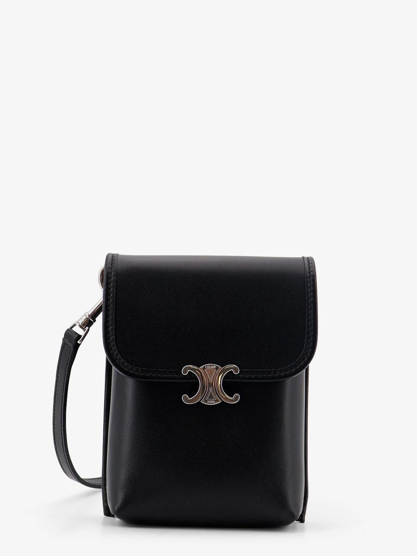 Celine Men Soft Triomphe Leather Shoulder Bag CELINE