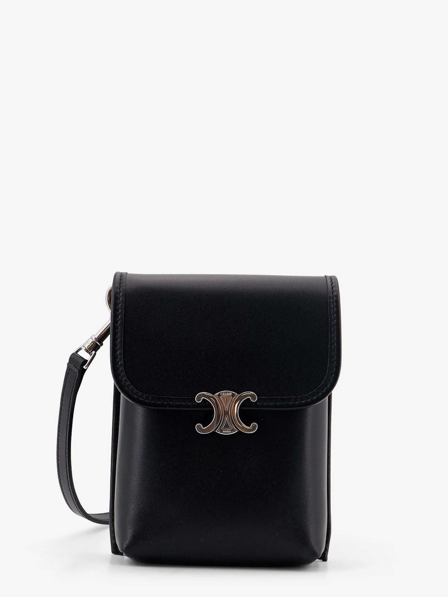 Celine Men Soft Triomphe Leather Shoulder Bag CELINE