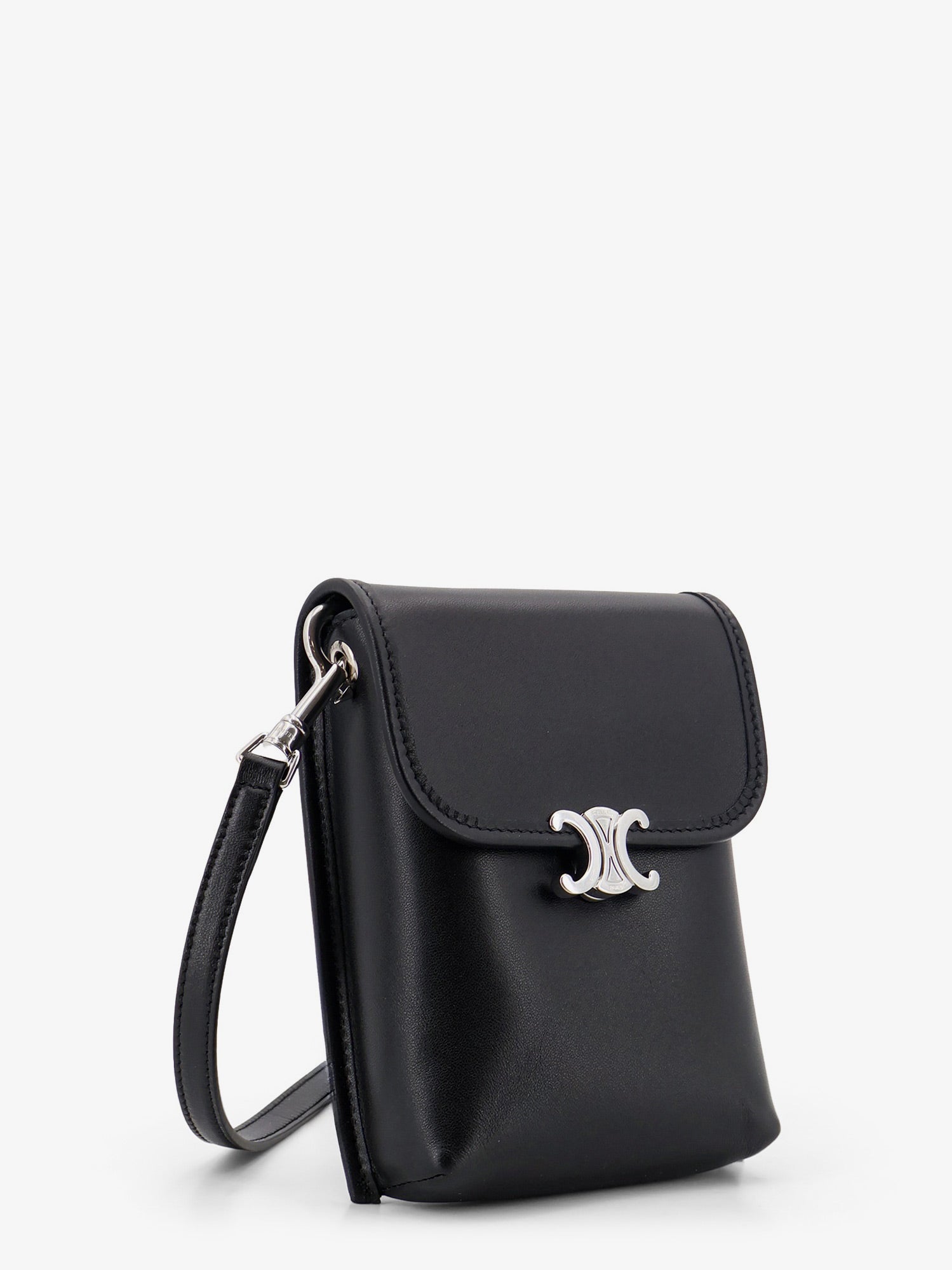 Celine Men Soft Triomphe Leather Shoulder Bag CELINE