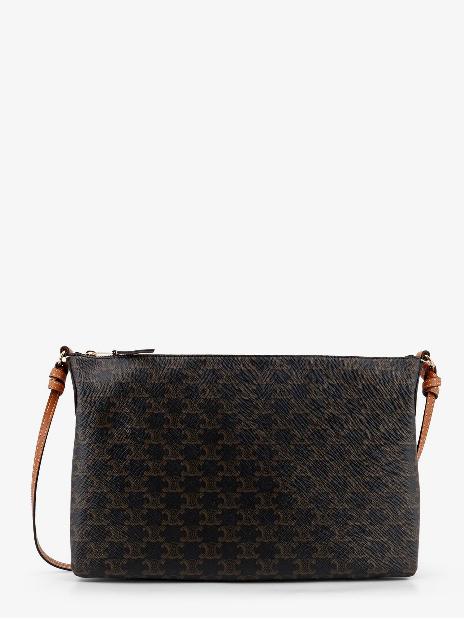 Celine Women Duo Triomphe Canvas Shoulder Bag CELINE
