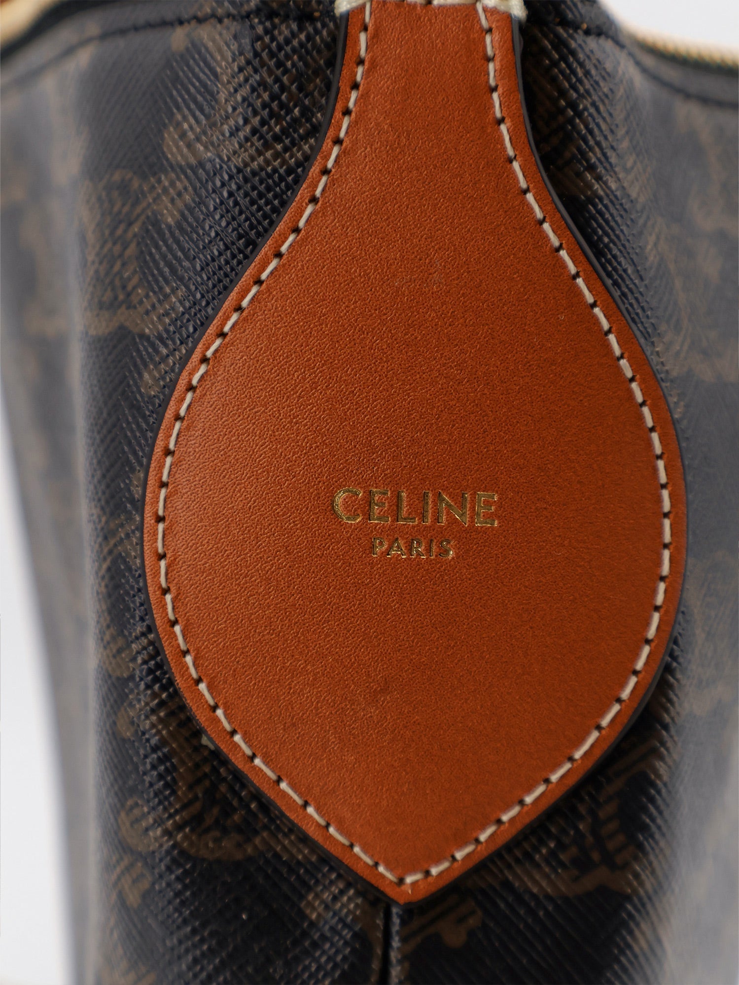 Celine Women Duo Triomphe Canvas Shoulder Bag CELINE