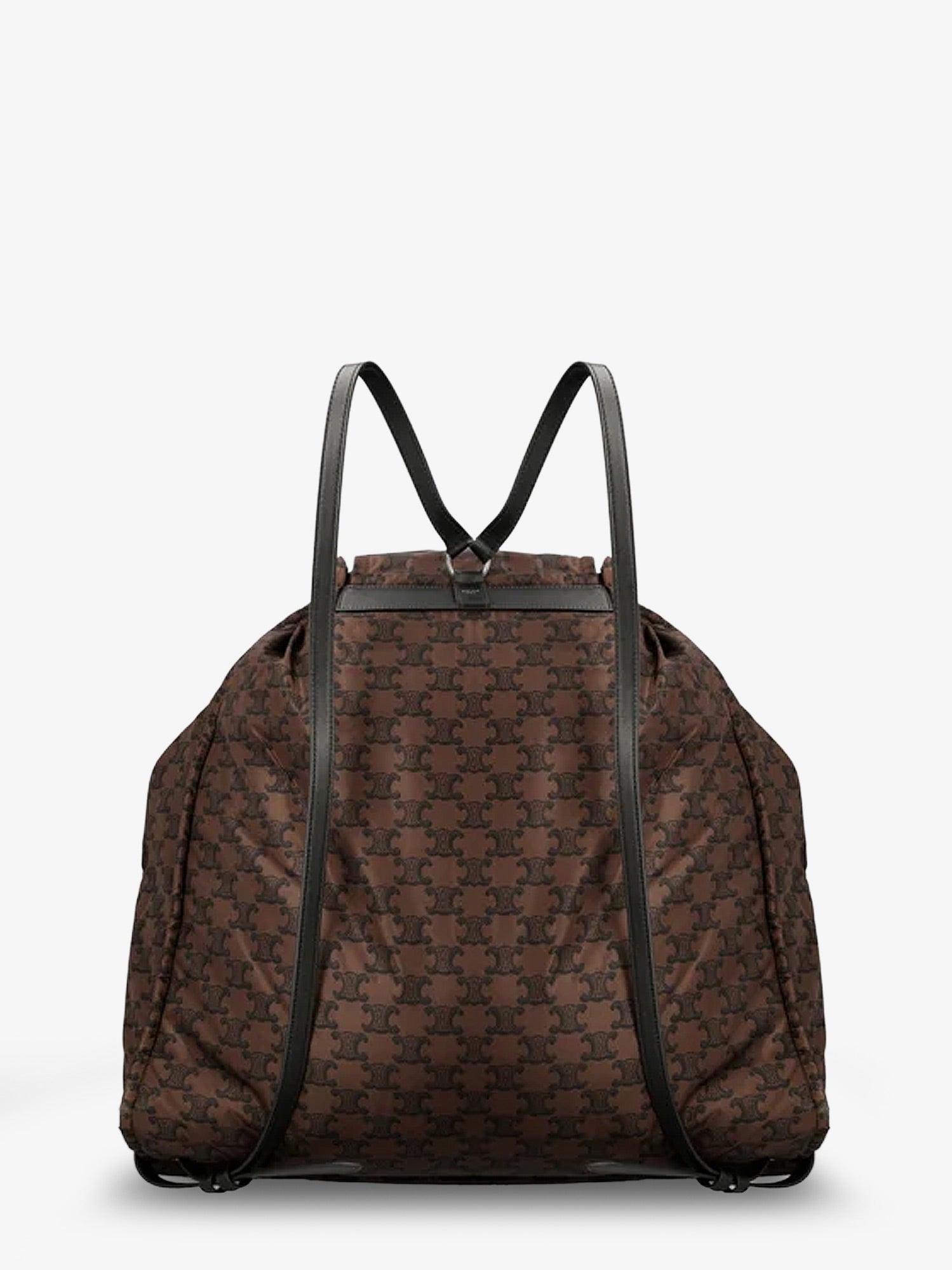 Celine Men Nylon And Leather Backpack With Triomphe Print CELINE