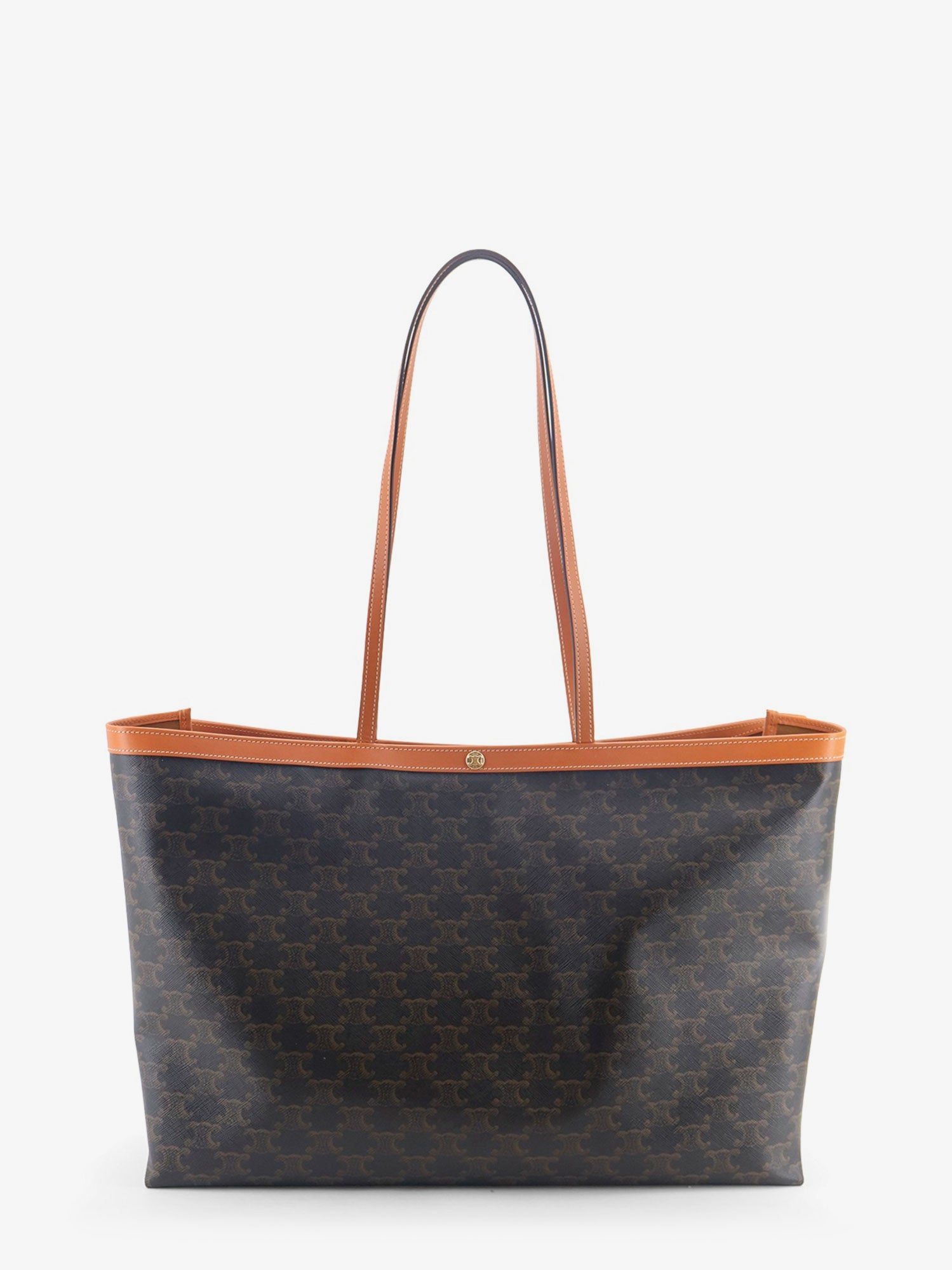 Celine Women Medium Cabas Triomphe Canvas Shoulder Bag CELINE