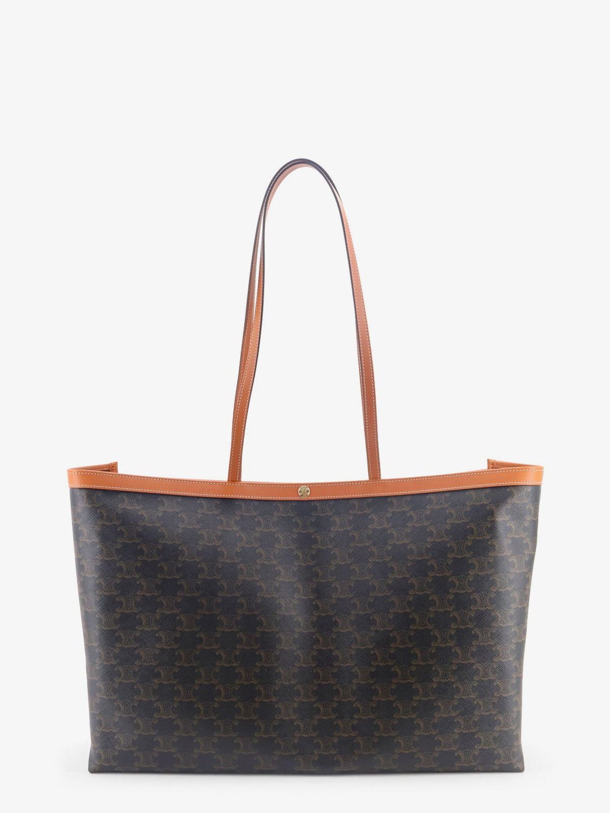 Celine Women Medium Cabas Triomphe Canvas Shoulder Bag CELINE