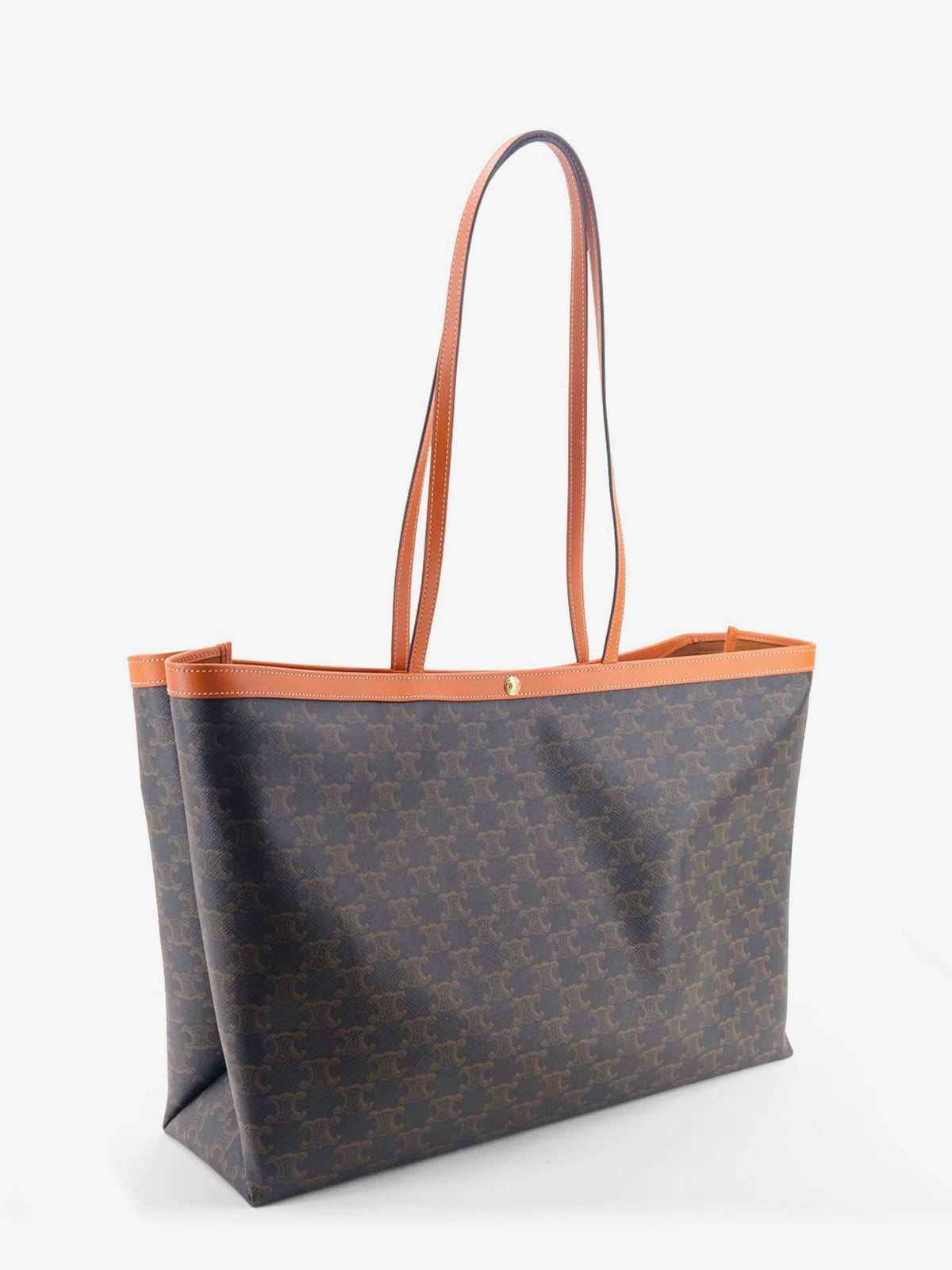 Celine Women Medium Cabas Triomphe Canvas Shoulder Bag CELINE