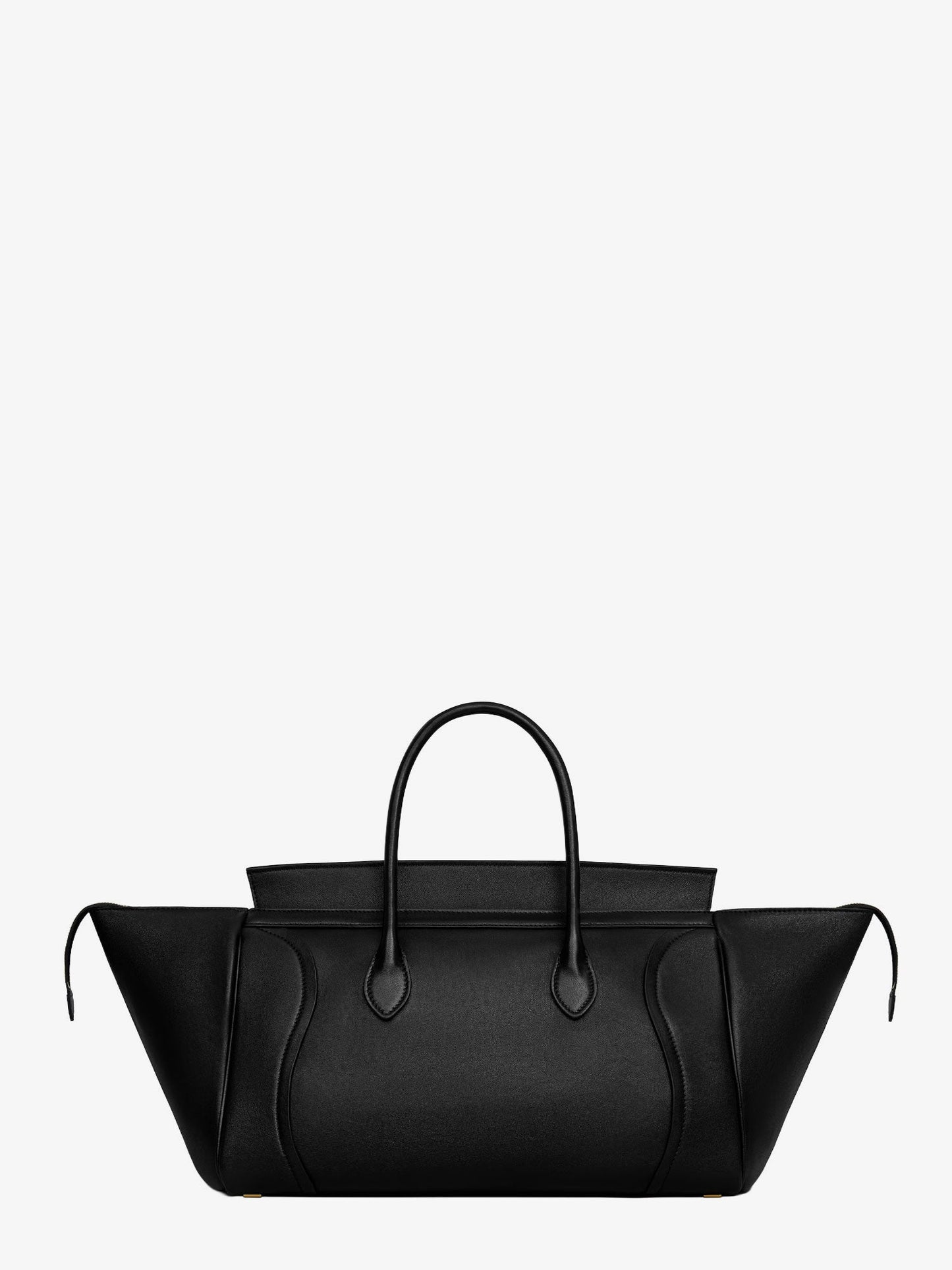 Celine Women Luggage Leather Handbag With Logo Lettering On The Front CELINE